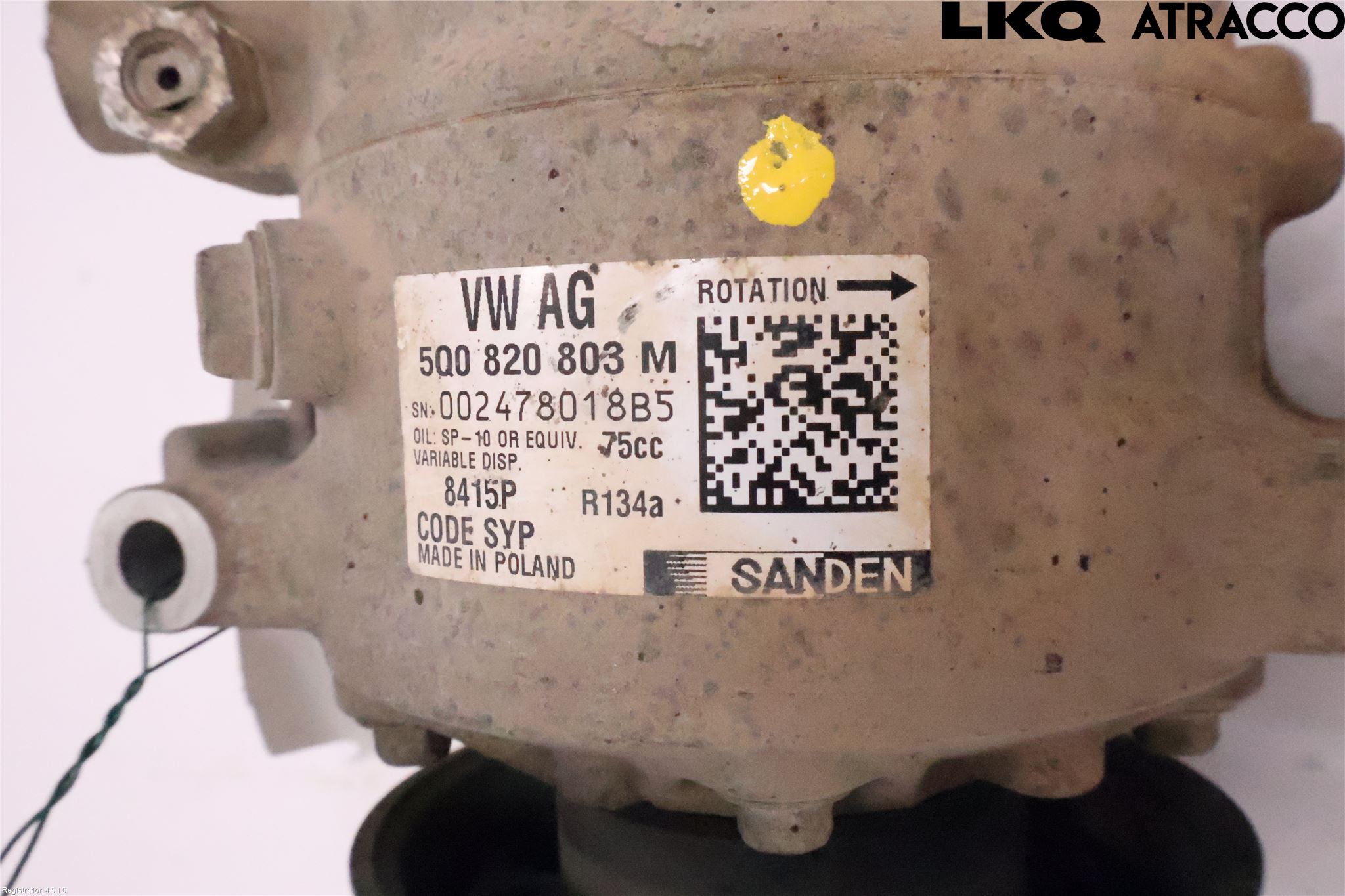 Volkswagen VW CADDY 16-20 Varme Ac Kompressor