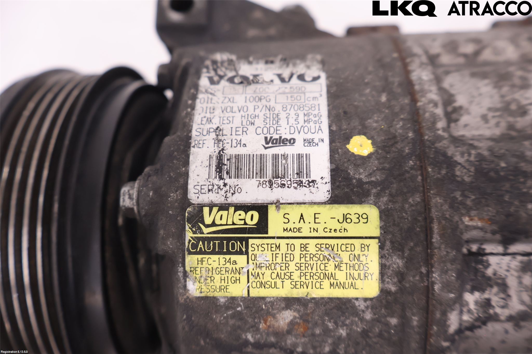 Volvo V70 08-13 Varme Ac Kompressor