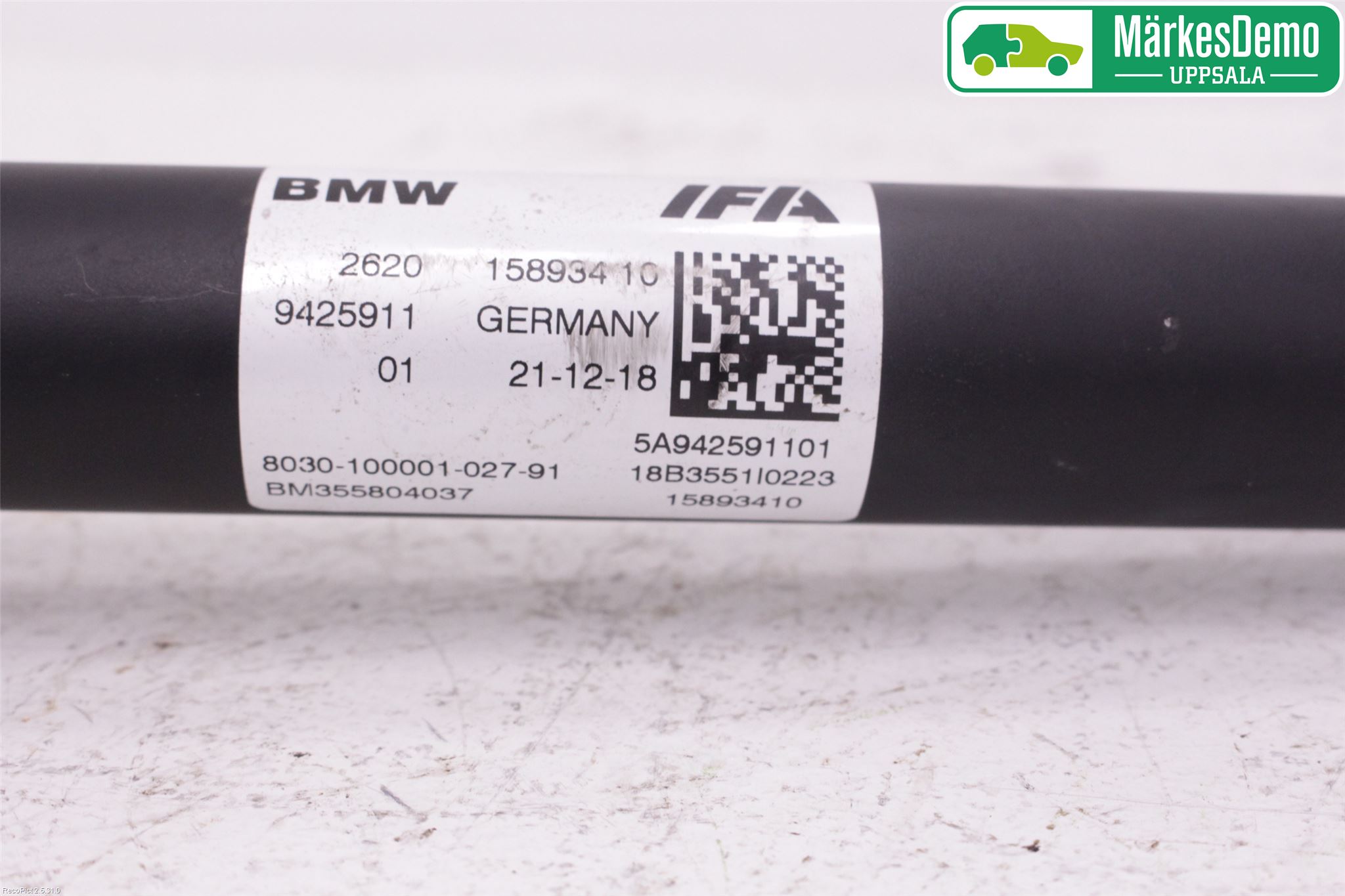 BMW 3 G20/G21/G80/G81 19- Mellomaksel Fremre 4Wd