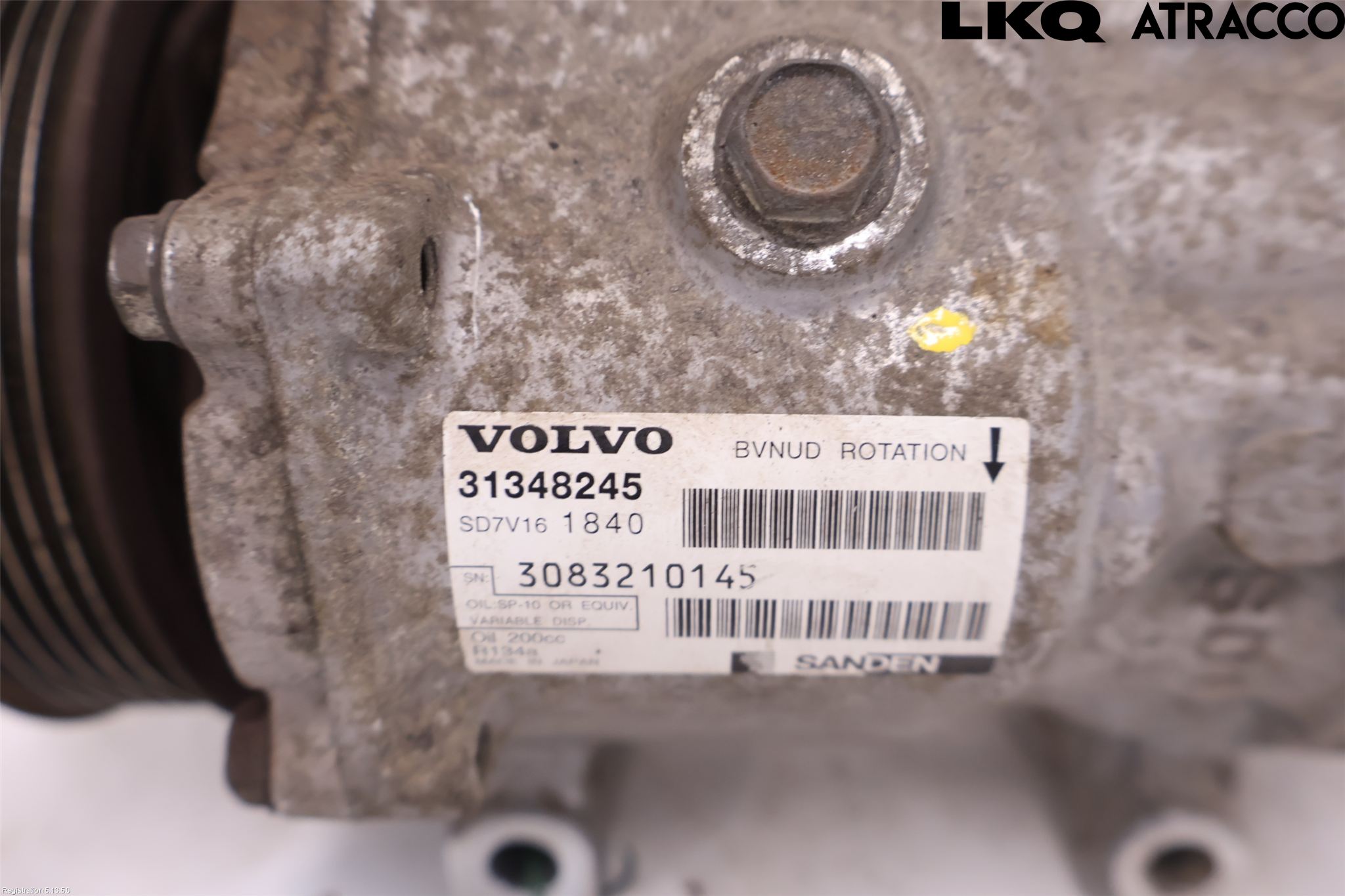 Volvo V50 08-12 Varme Ac Kompressor