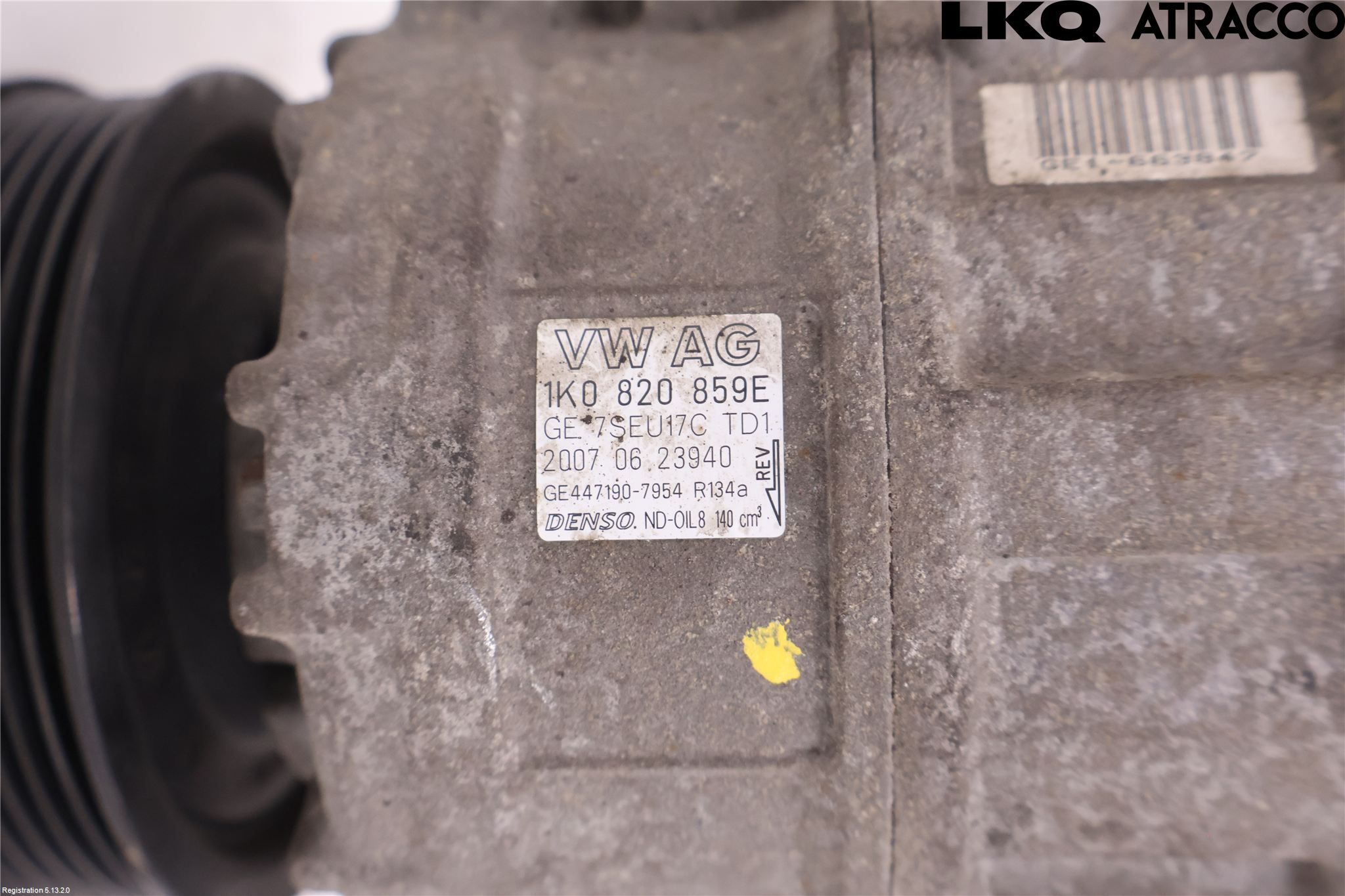 Volkswagen VW GOLF V 04-09 Varme Ac Kompressor