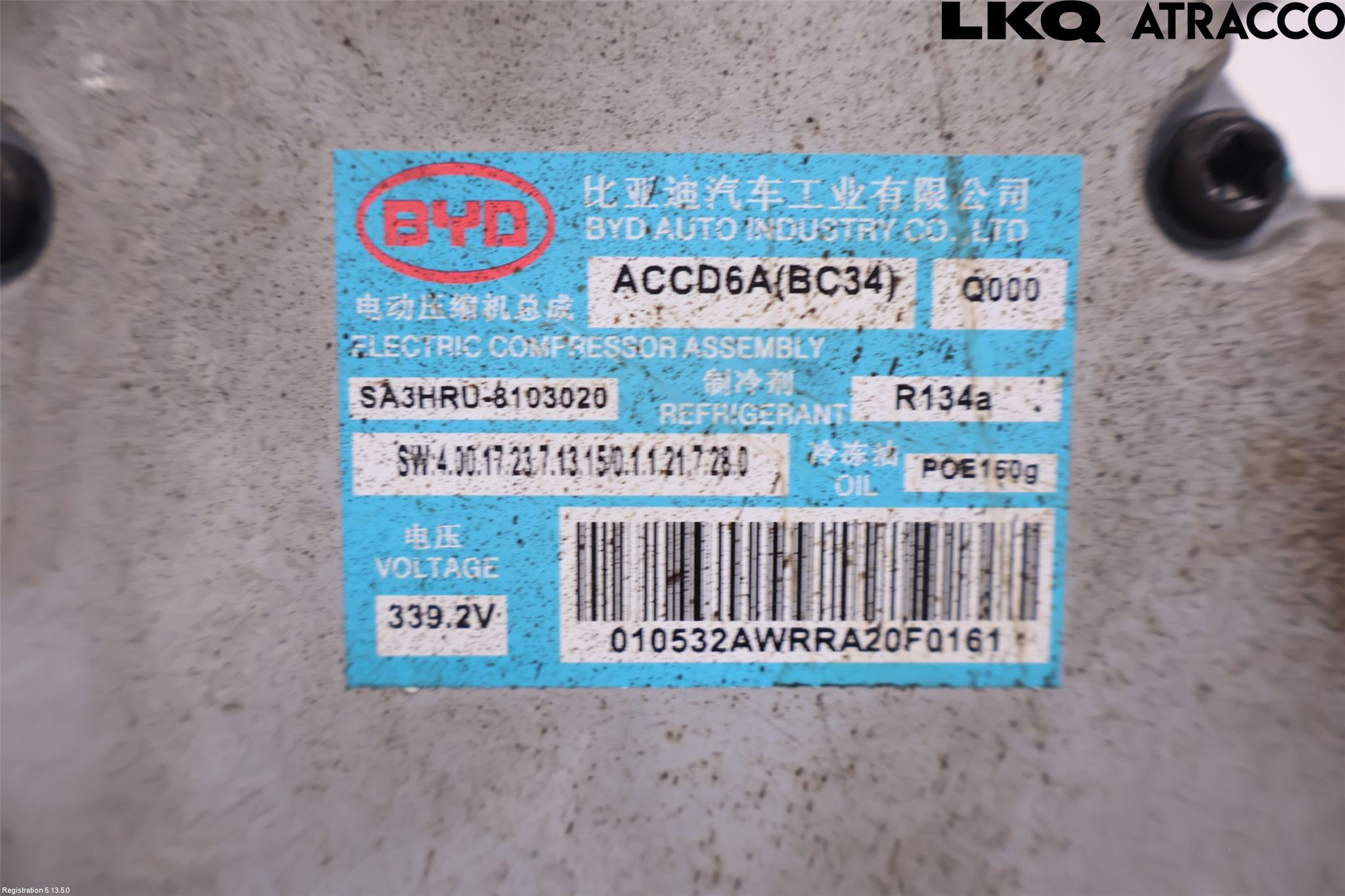 BYD SEAL U 24- Varme Ac Kompressor