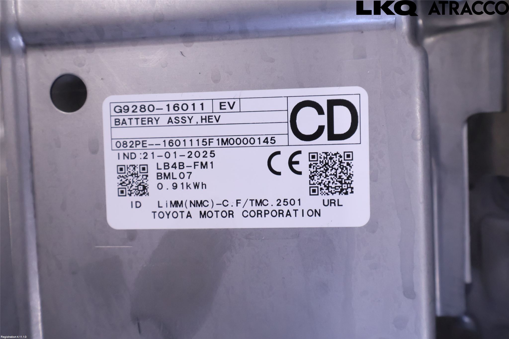 Toyota COROLLA CROSS XG10 22- Hybrid Batteri