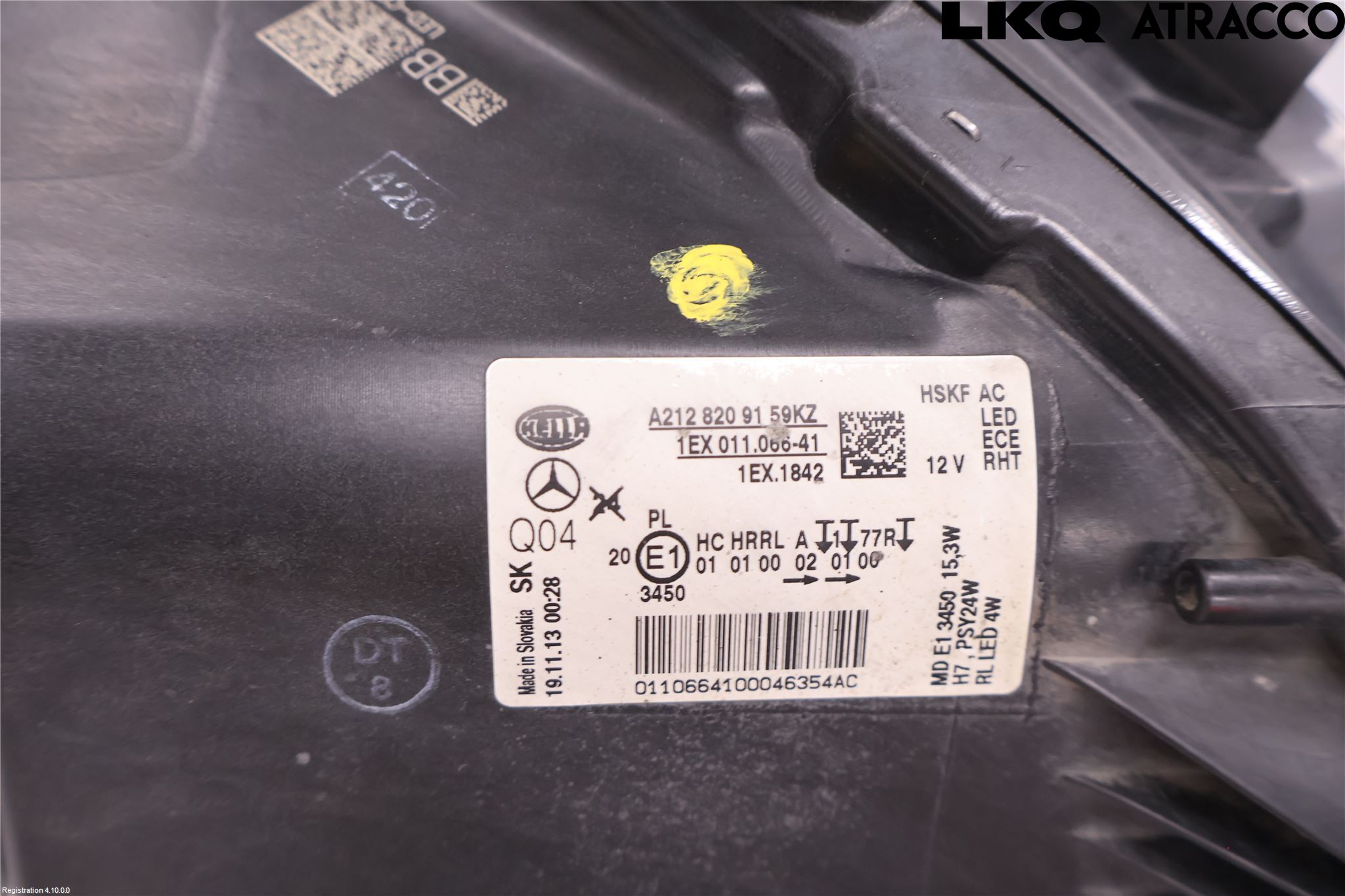 Mercedes-Benz MB E-KLASS (W212) 09-16 Frontlykt Venstre
