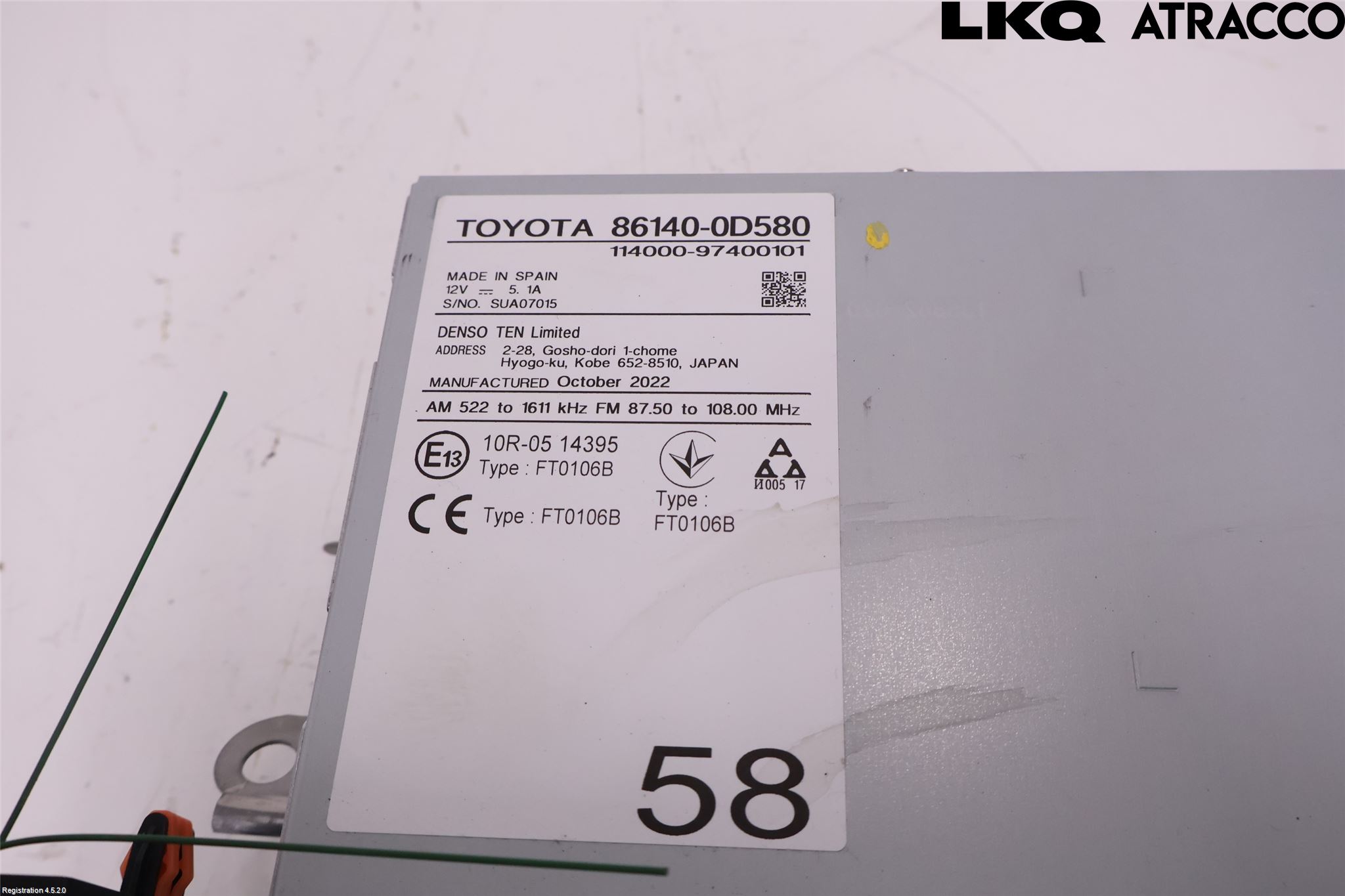 Toyota YARIS XP21 20- Stereo Radio Med Cd