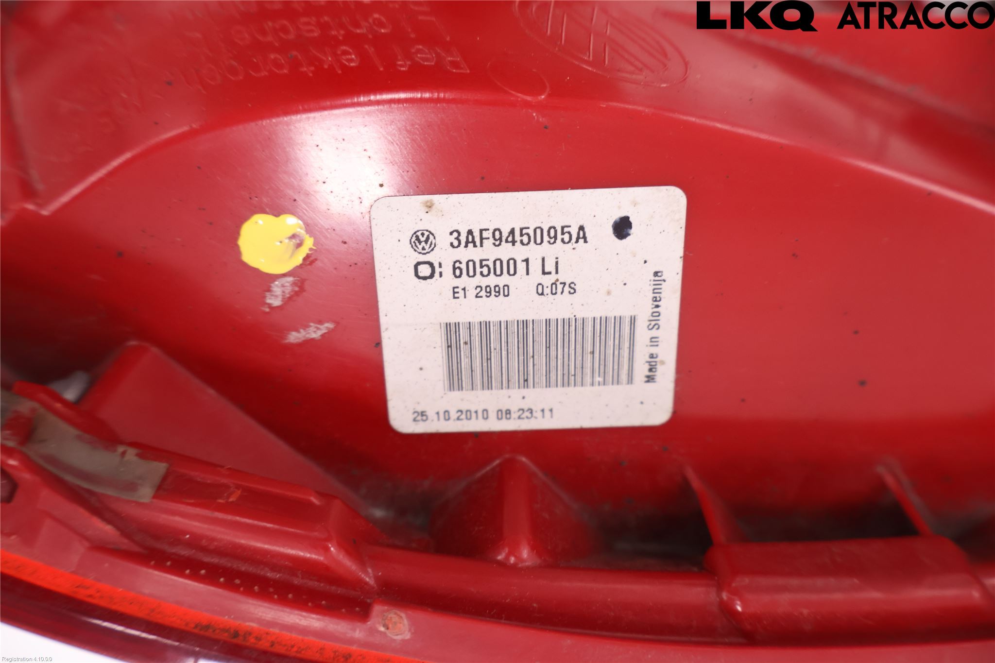 Volkswagen VW PASSAT 11-14 Baklykt Venstre