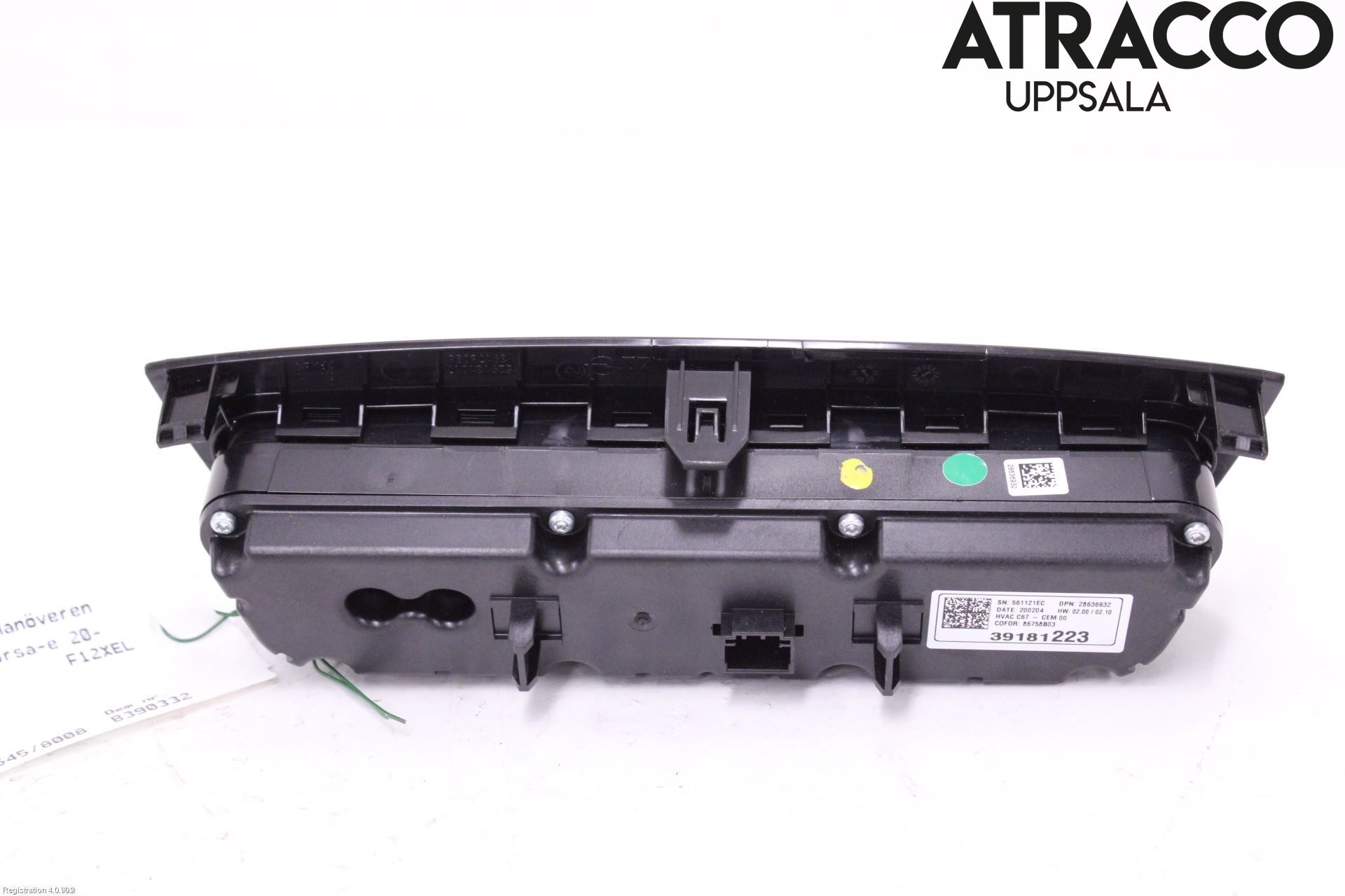Opel CORSA F, CORSA-E 20- Varme Ac Betjening-Display