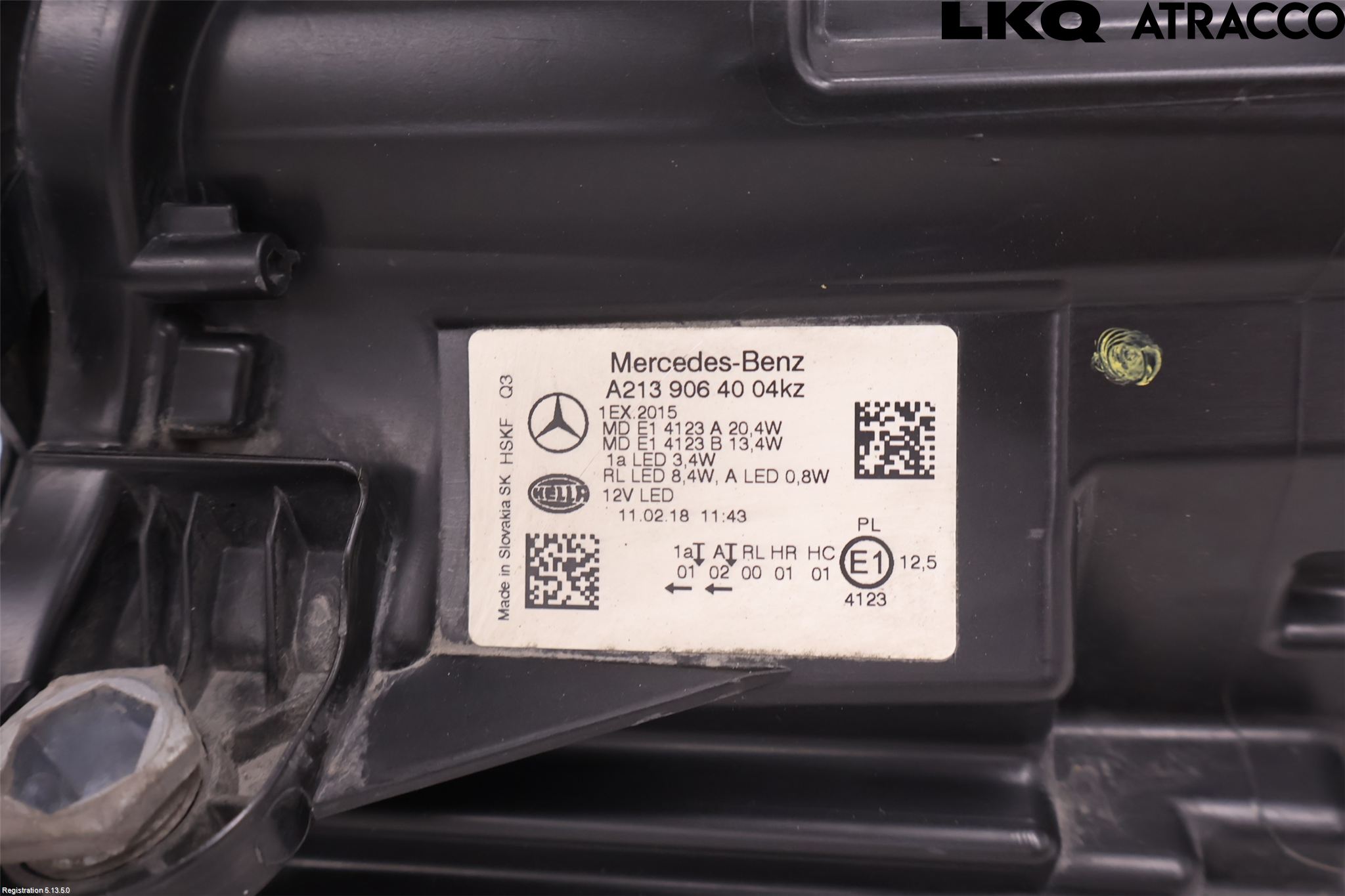 Mercedes-Benz MB E-KLASS (W213) 16-23 Frontlykt Høyre