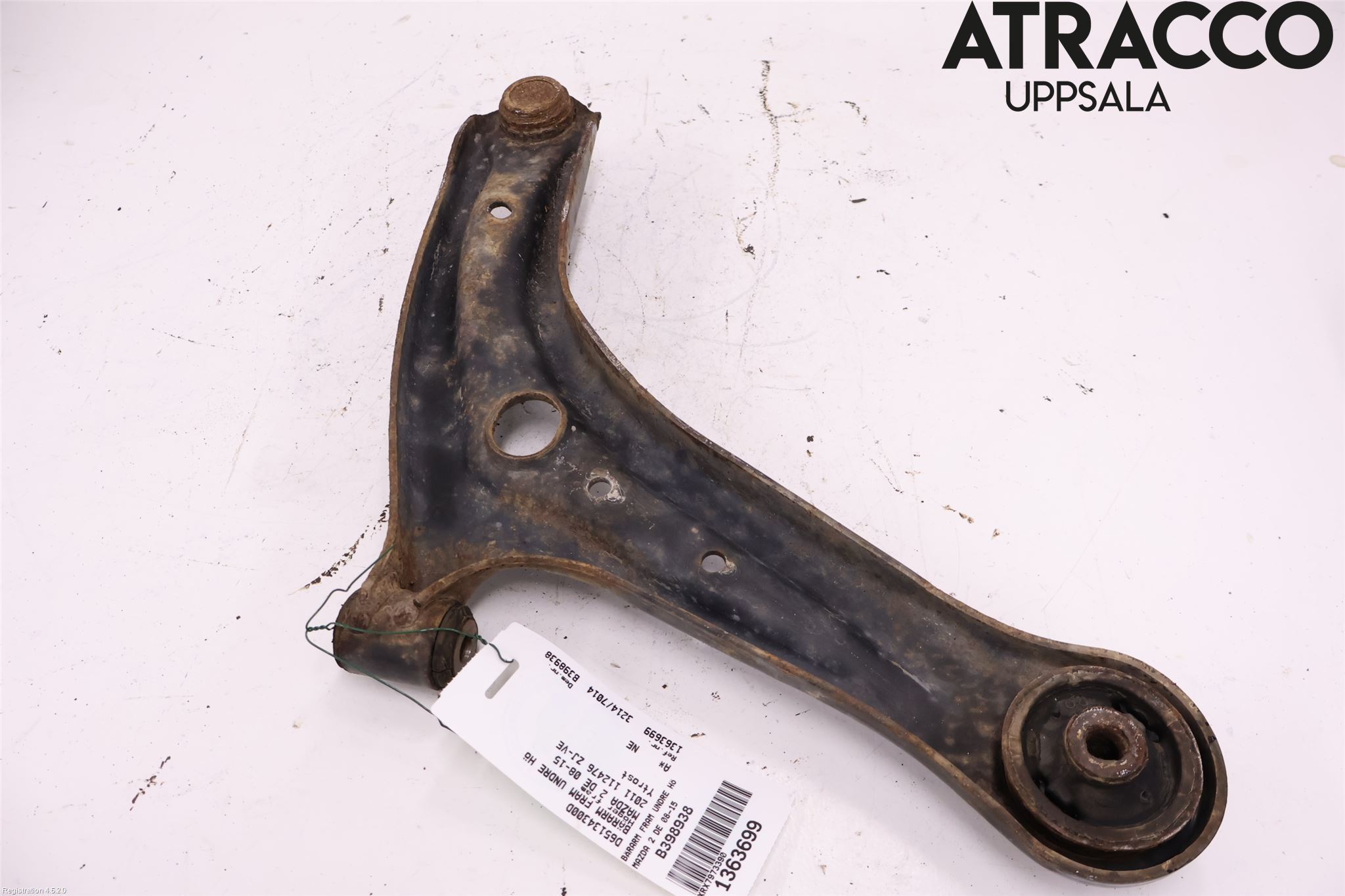 Mazda 2 (DE) 08-15 Bærearm Foran Høyre Nedre