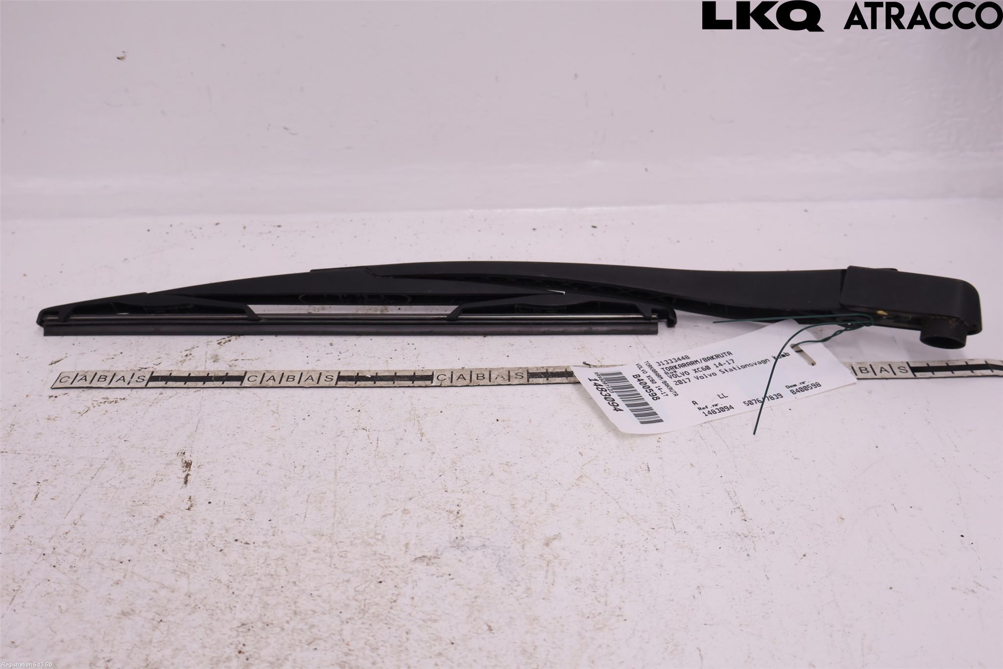 Volvo XC60 14-17 Viskerarm Bakrute
