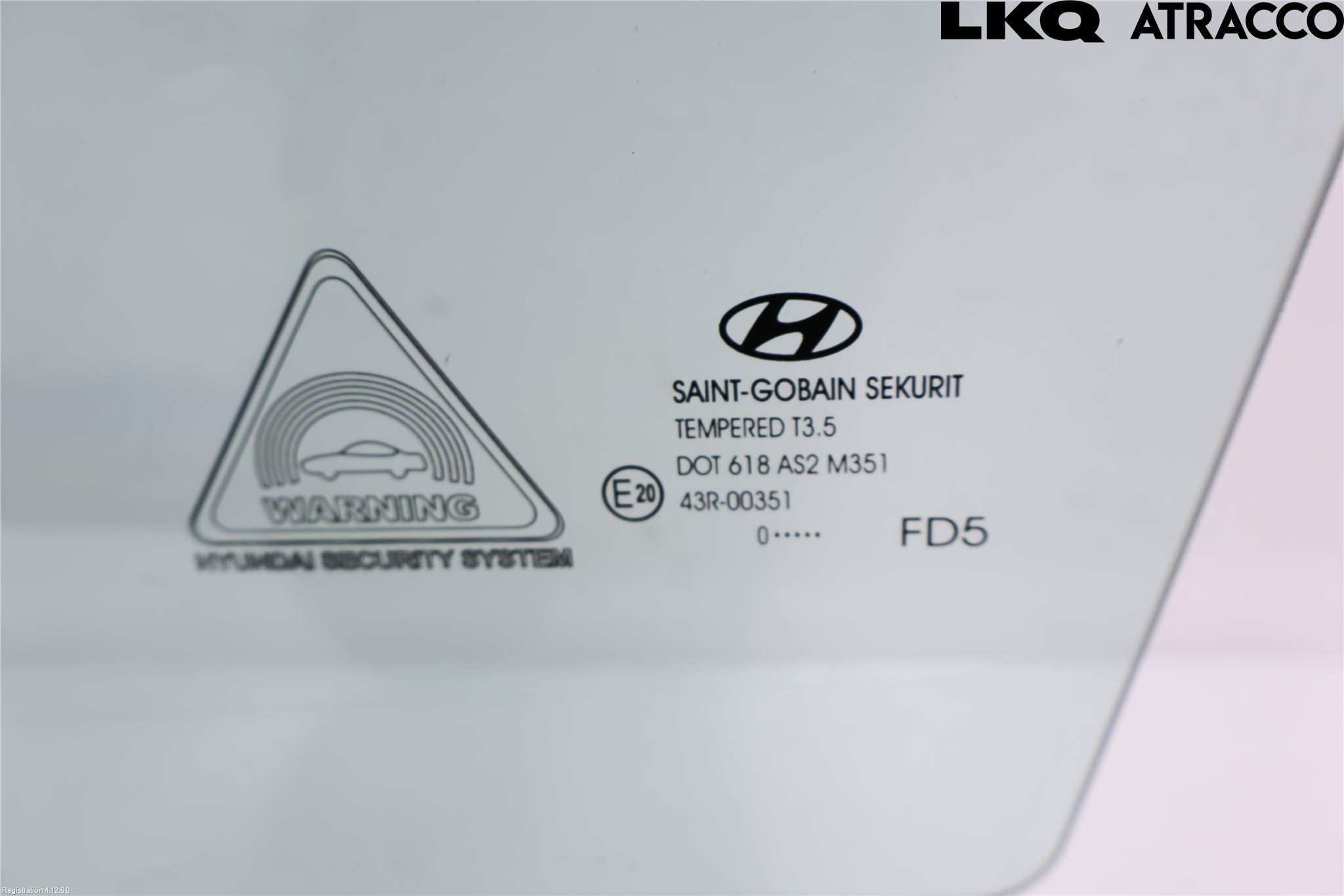 Hyundai i30 FD 07-12 Dørrute Foran Venstre 4 Dørs
