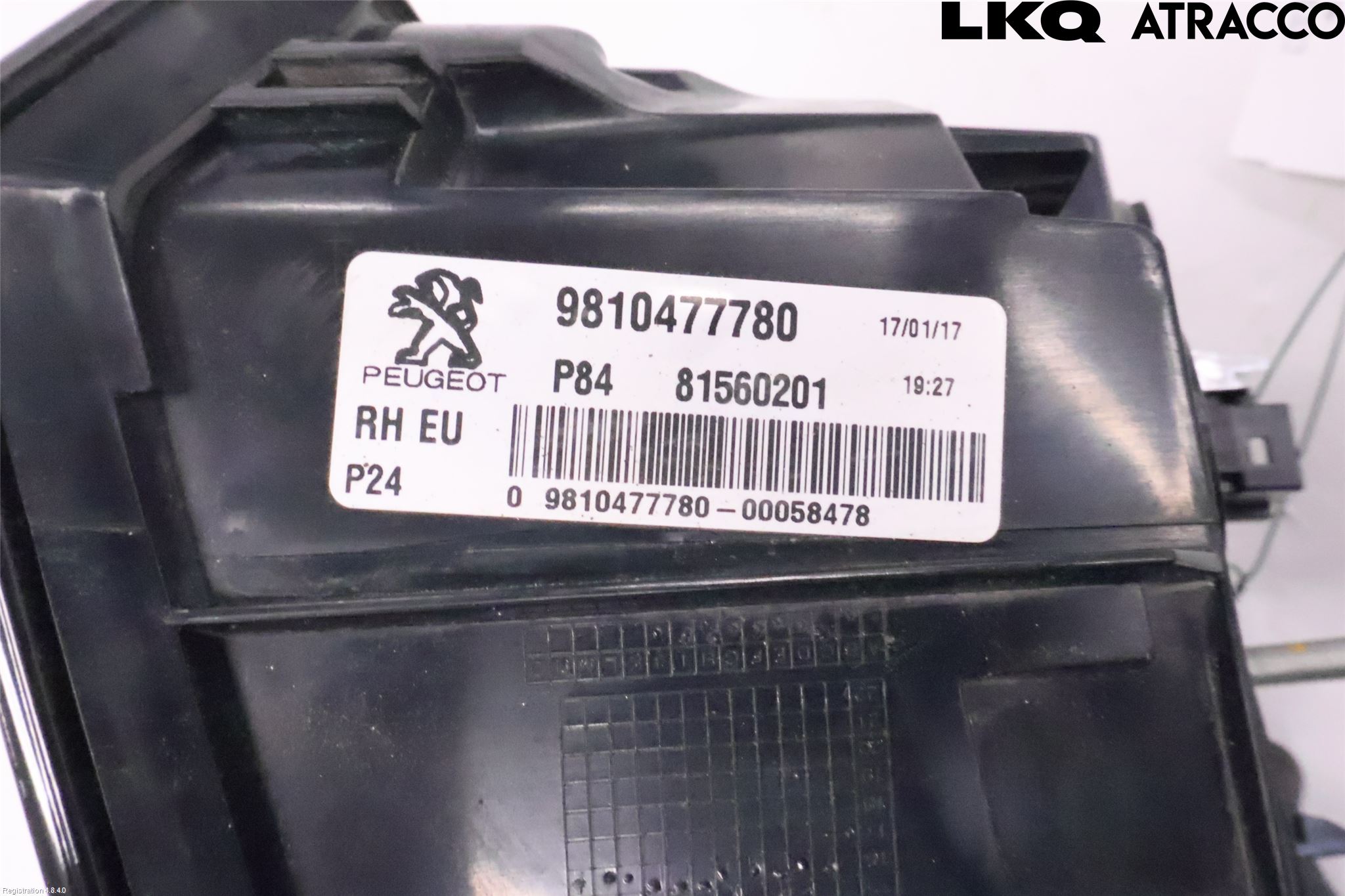 Peugeot 3008 17-24 Baklykt Høyre  På Luke(Indre)