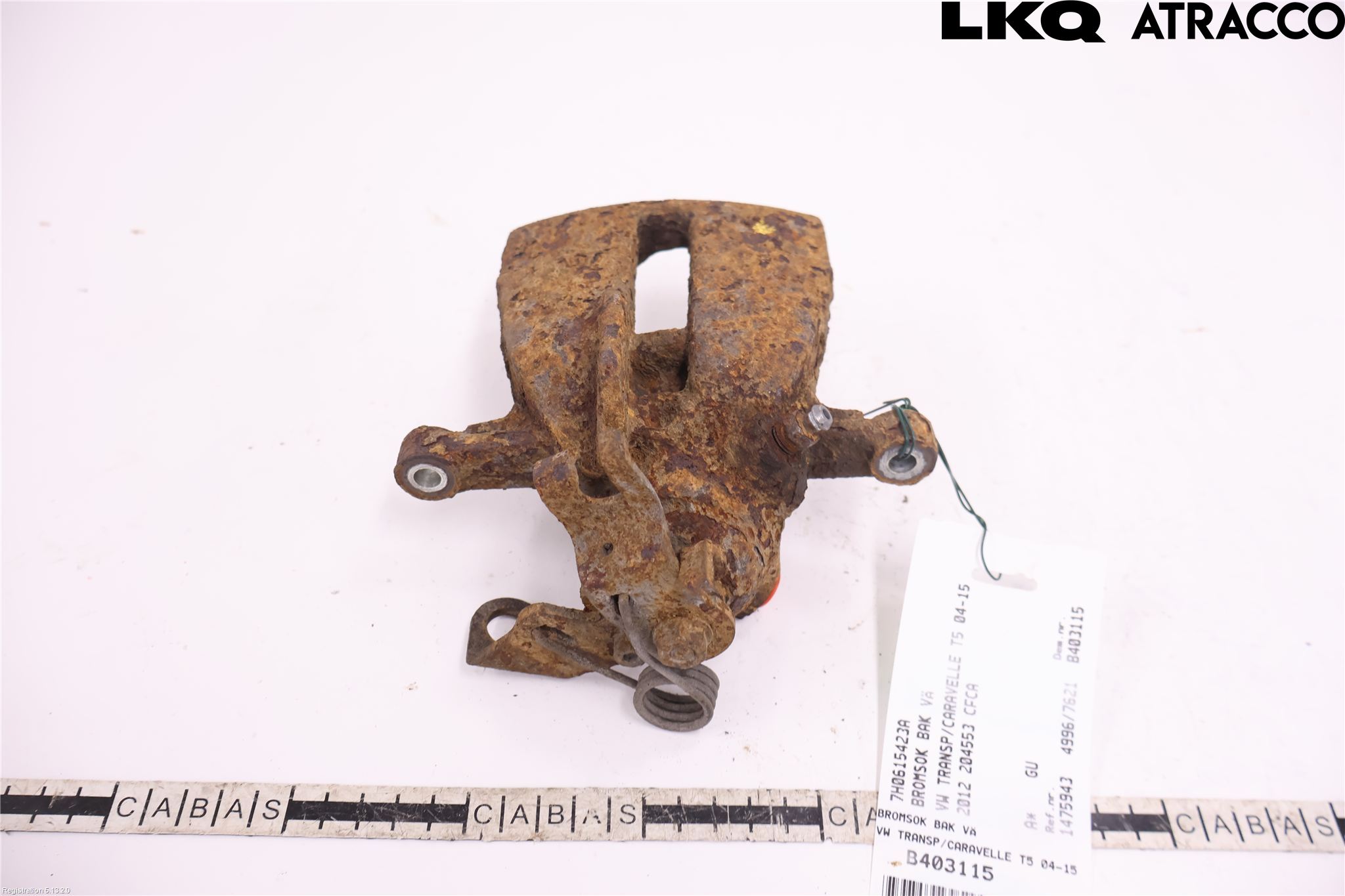 Volkswagen VW TRANSP/CARAVELLE (T5) 04-15 Bremsecaliper Bak Venstre