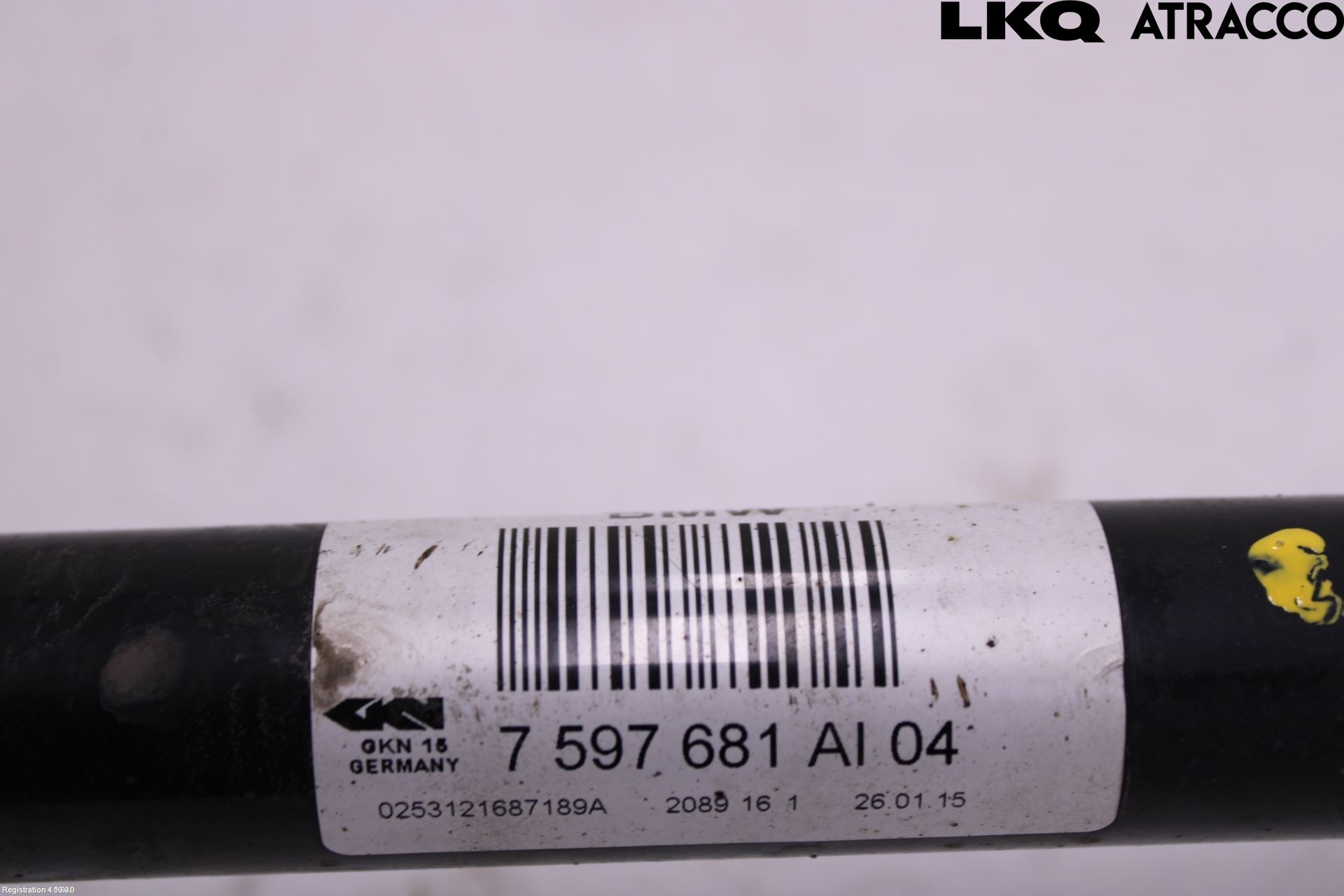 BMW 1 F20/F21 11-19 Drivaksel Bak Kompl Venstre