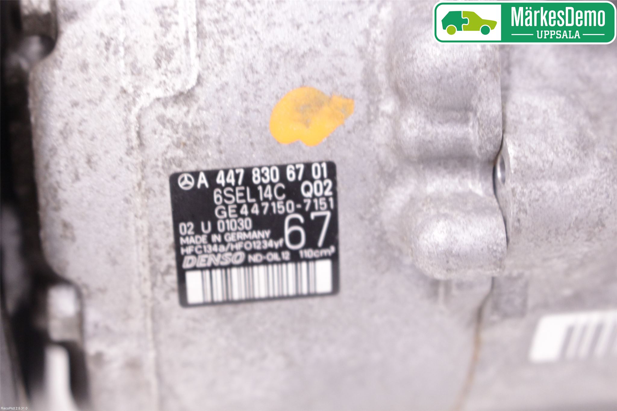 Mercedes-Benz MB VITO/V-KLASS (W640,W447,W448) 14- Varme Ac Kompressor