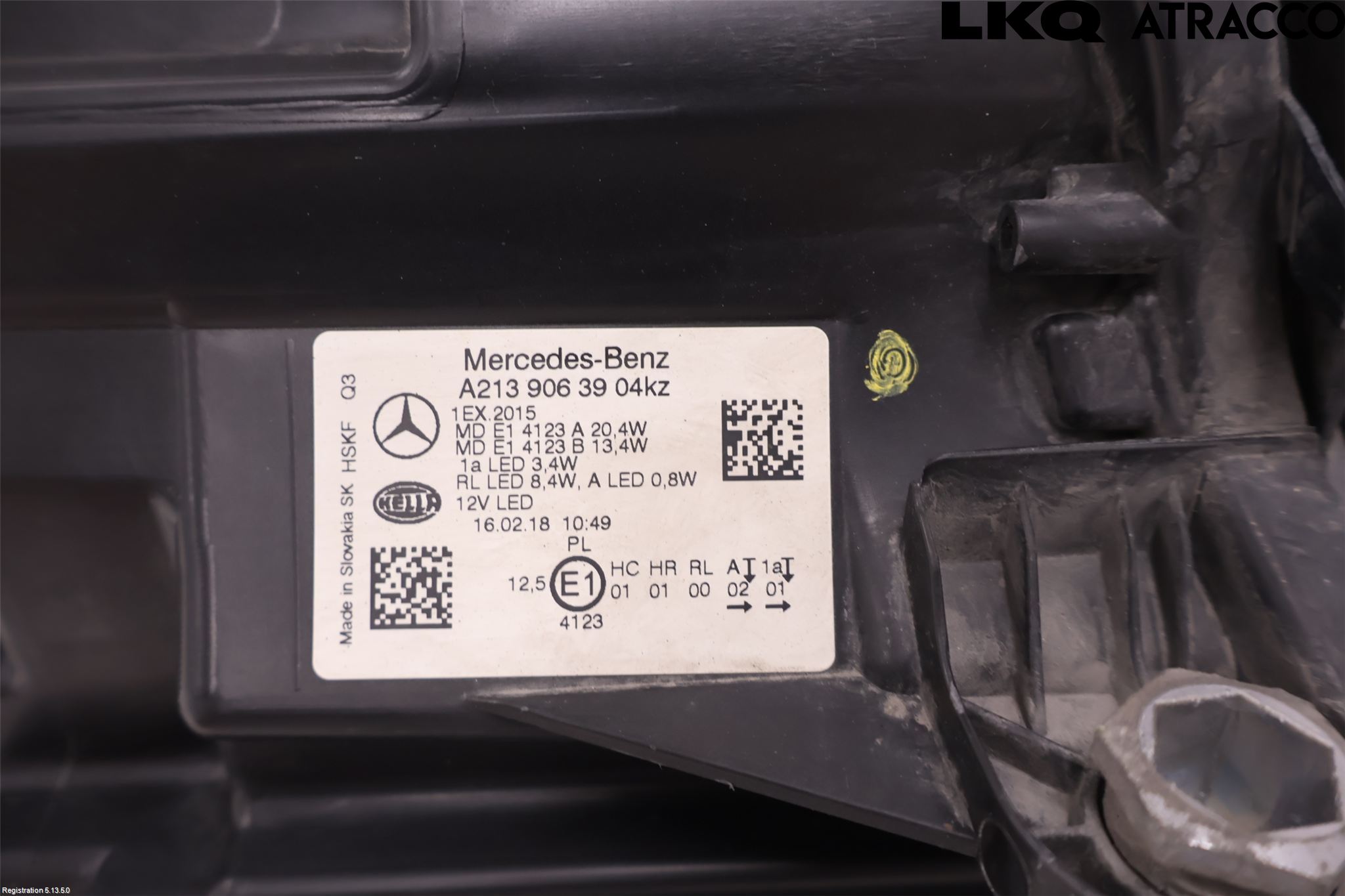 Mercedes-Benz MB E-KLASS (W213) 16-23 Frontlykt Venstre