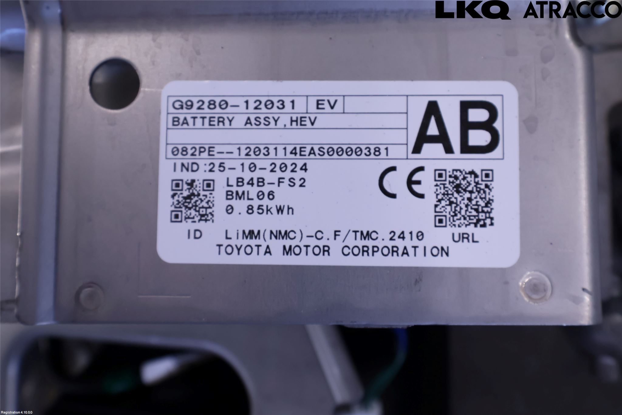 Toyota C-HR 24- Hybrid Batteri