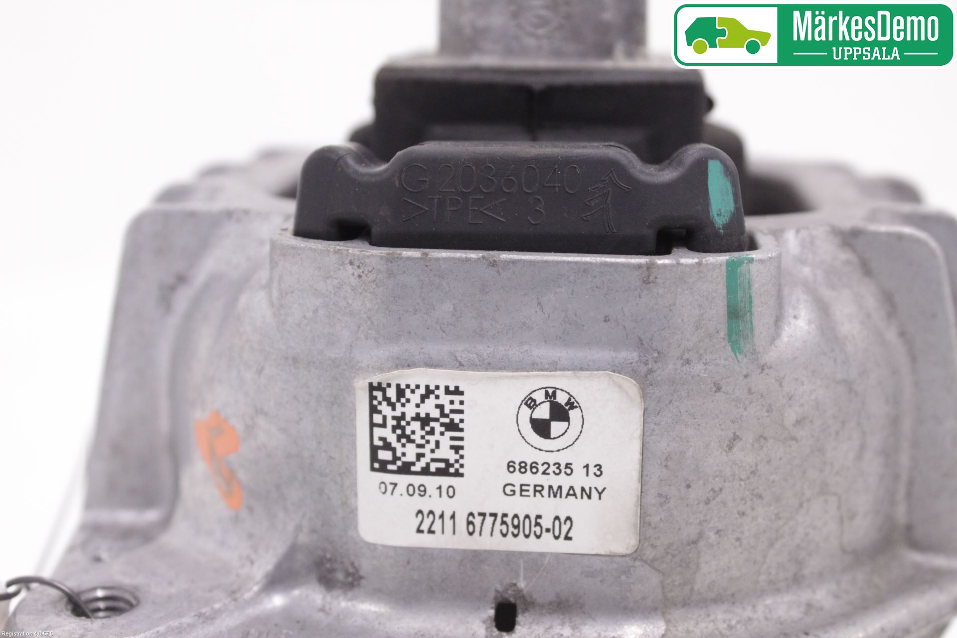 BMW 5 F10/F11/F18 09-17 Motor Feste Stål-Alu