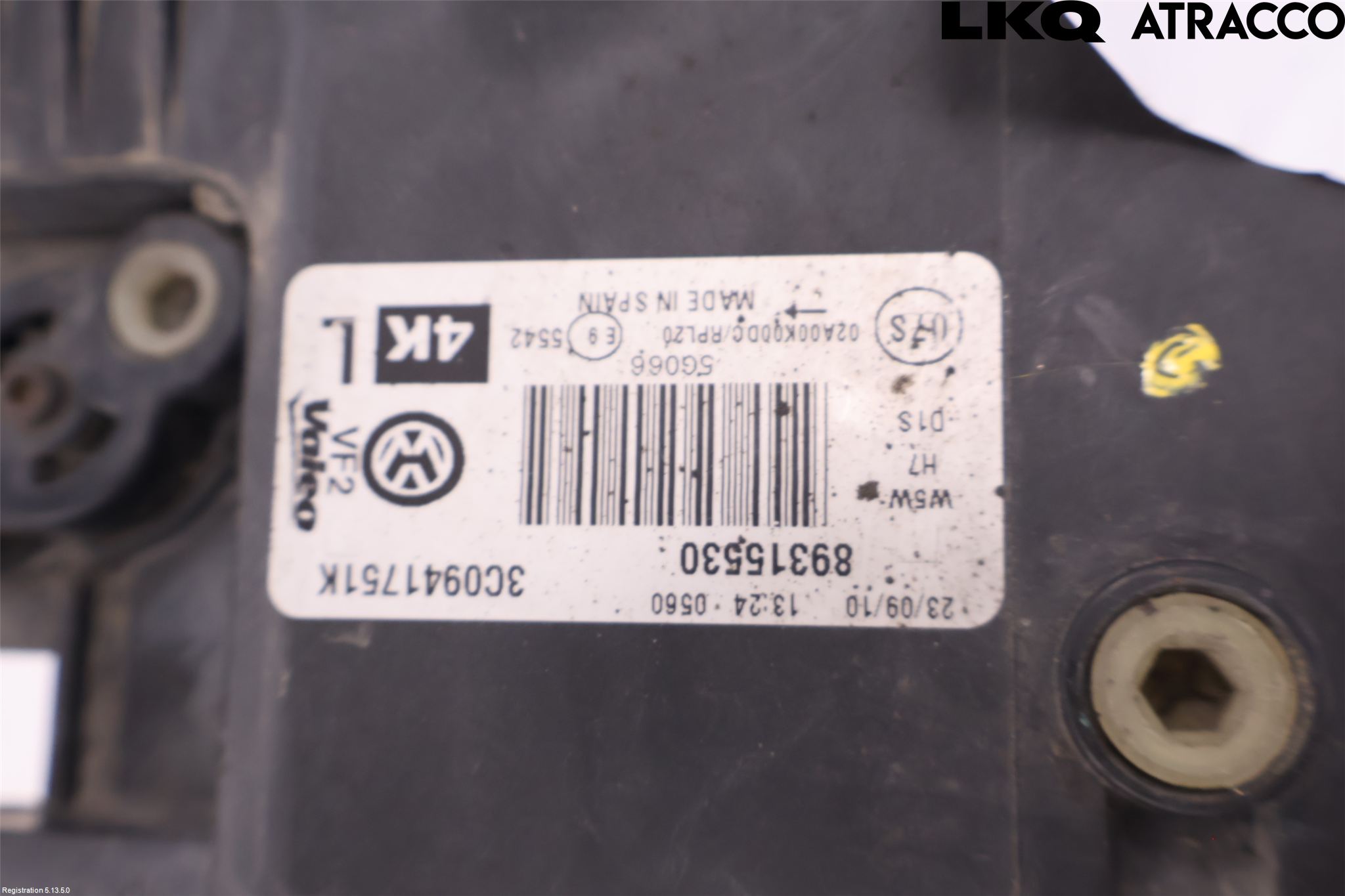 Volkswagen VW PASSAT 05-11 Frontlykt Venstre
