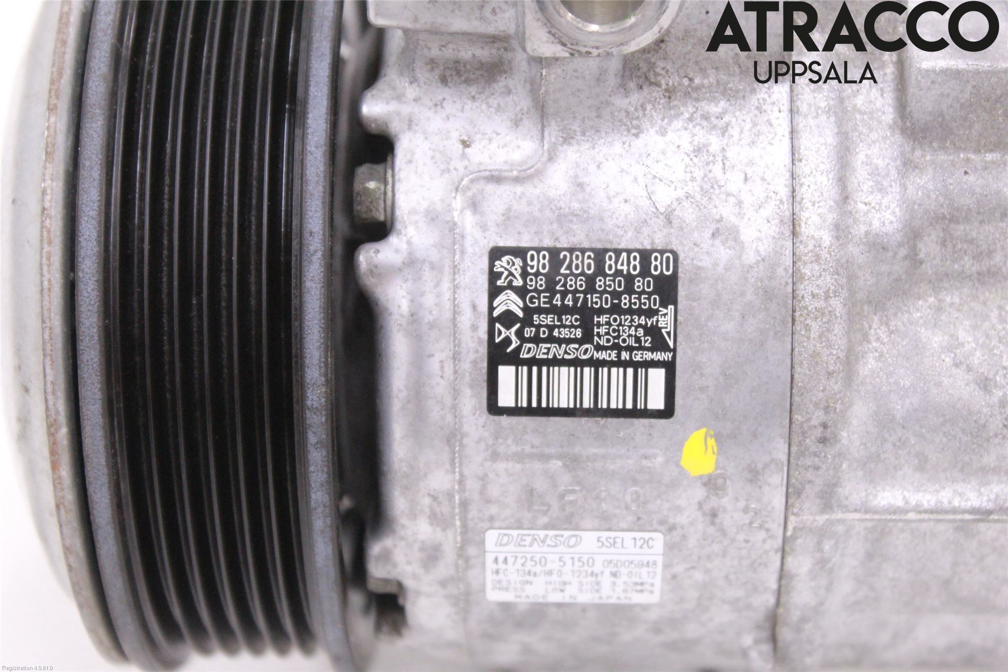 Peugeot 208/E-208 20- Varme Ac Kompressor