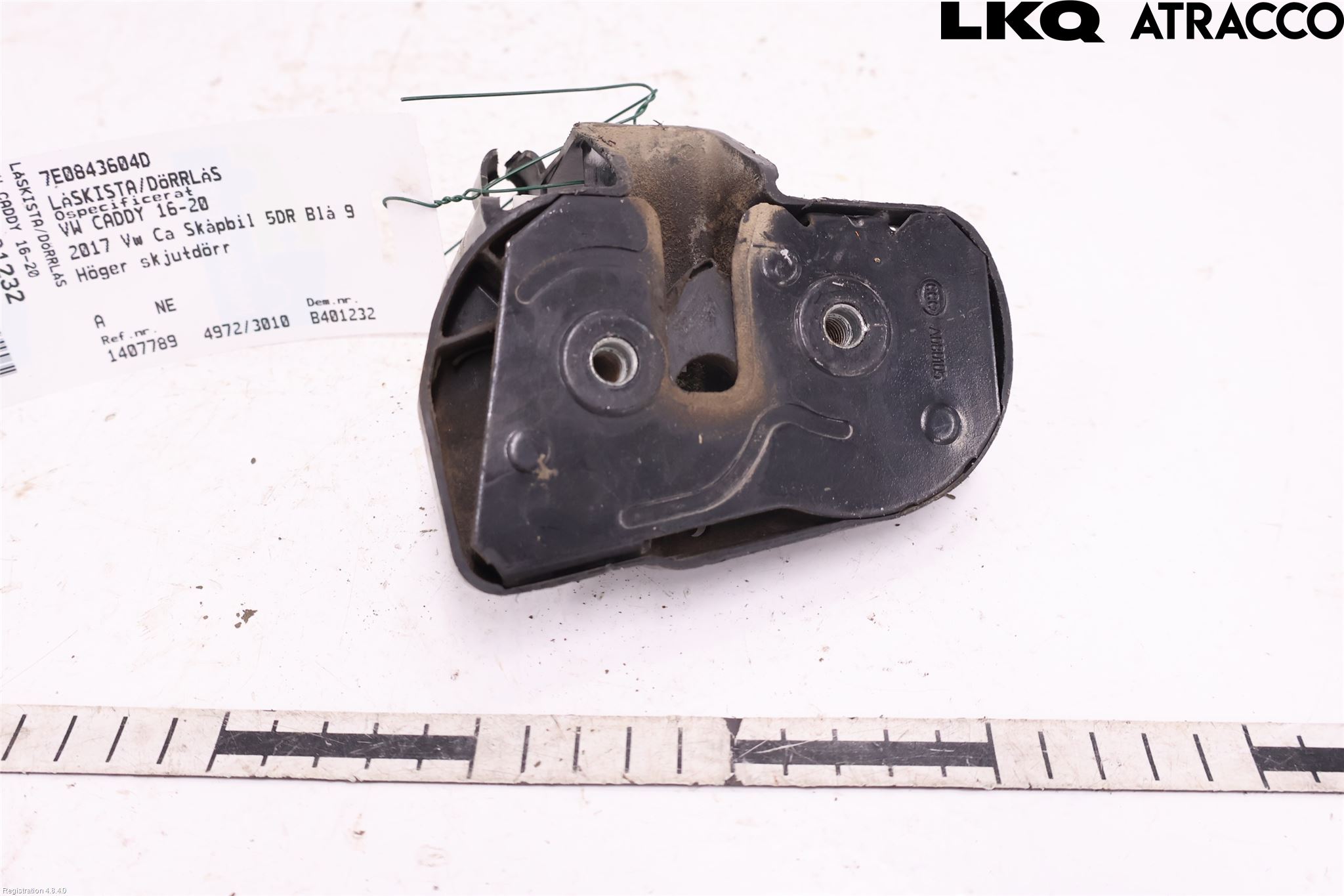 Volkswagen VW CADDY 16-20 Dørlås - Låsekasse