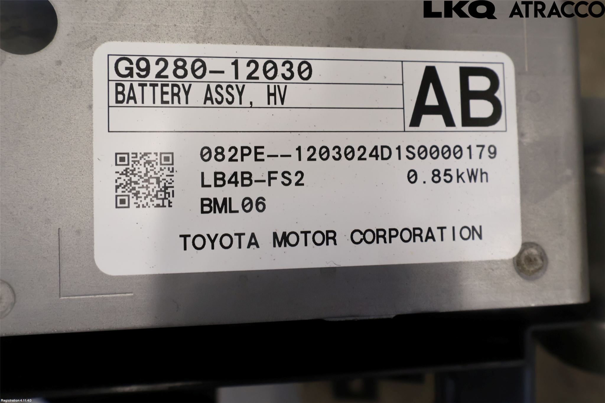Toyota COROLLA 19- Hybrid Batteri