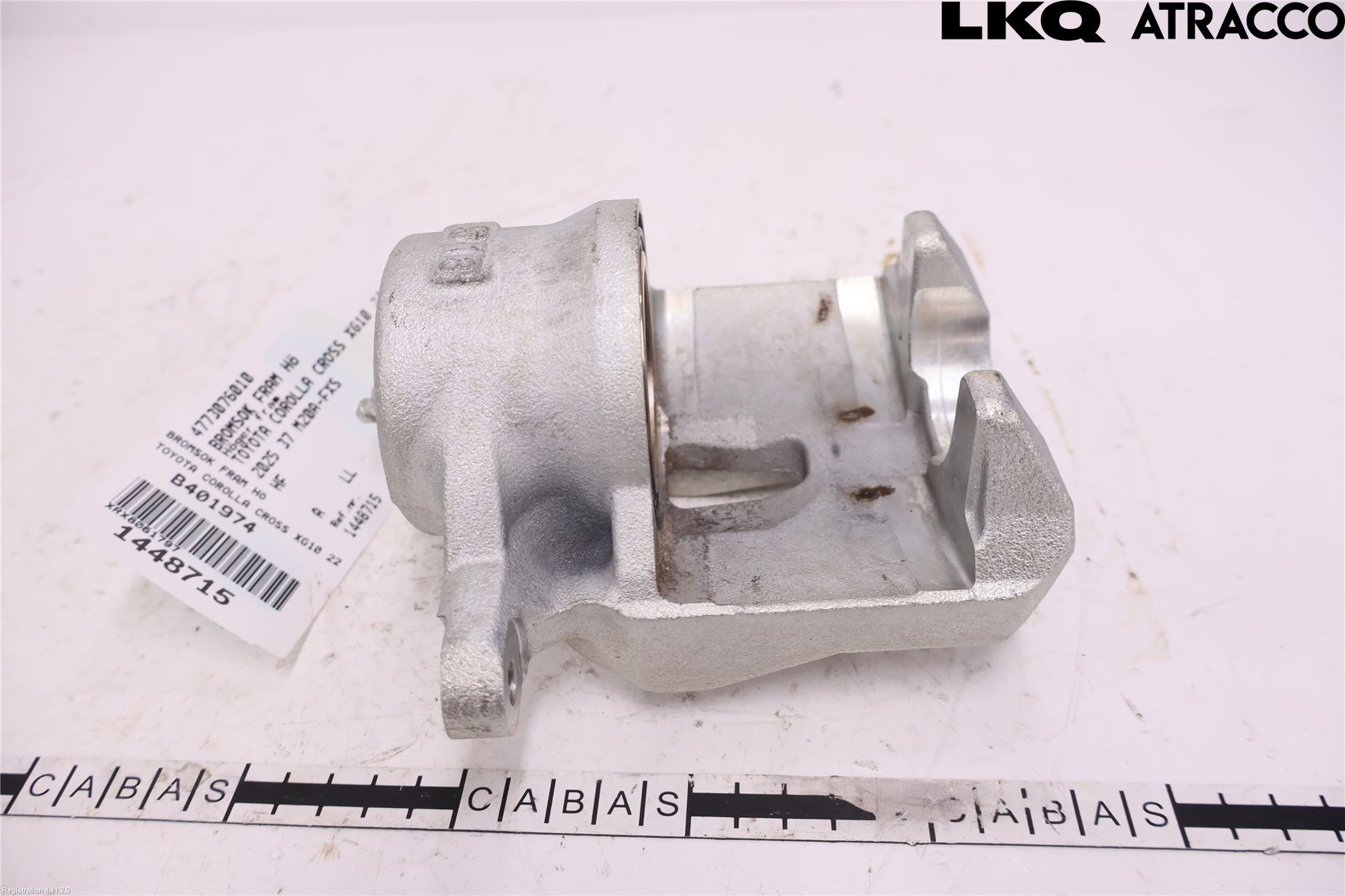 Toyota COROLLA CROSS XG10 22- Bremsecaliper Foran Høyre