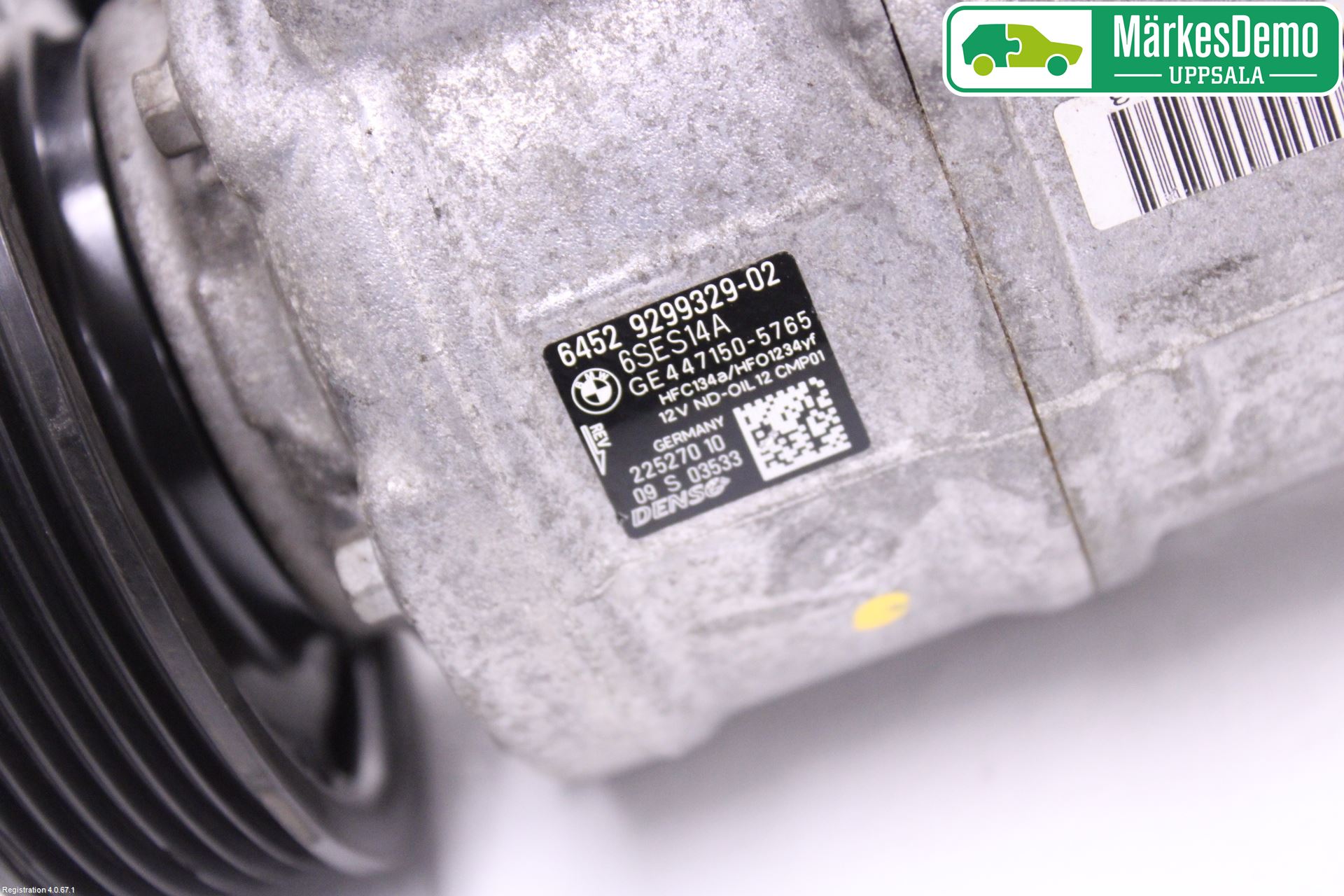 BMW 3 F30/F31/F80 12-19 Varme Ac Kompressor