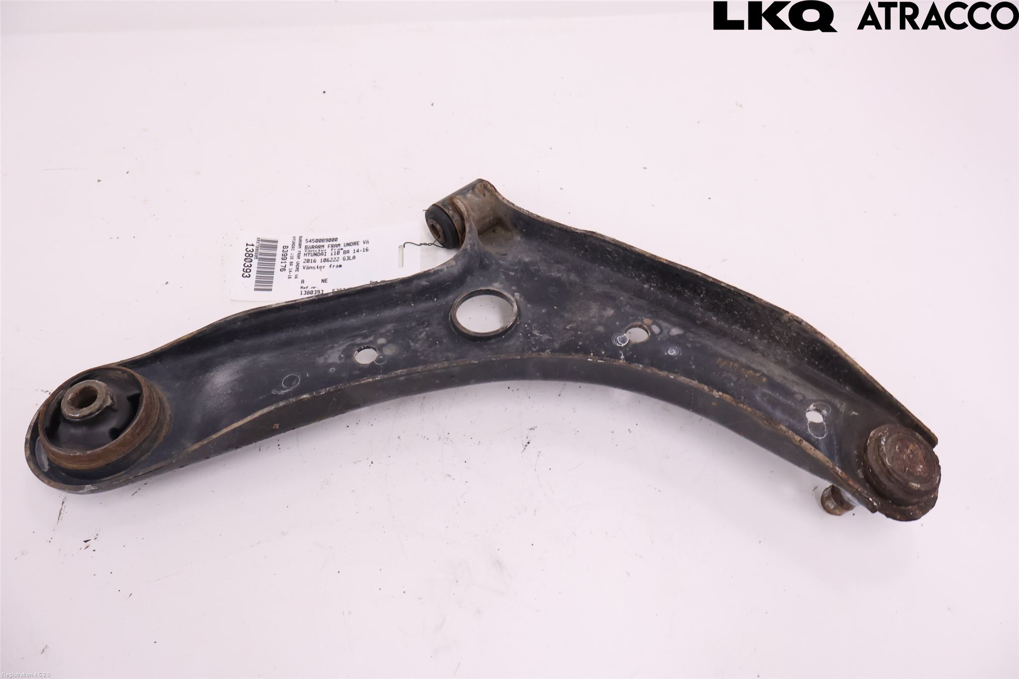 Hyundai i10 BA 14-16 Bærearm Foran Venstre Nedre