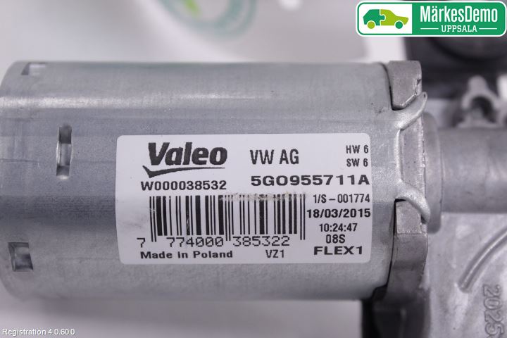 Volkswagen VW PASSAT 15-19 Viskermotor Bakluke