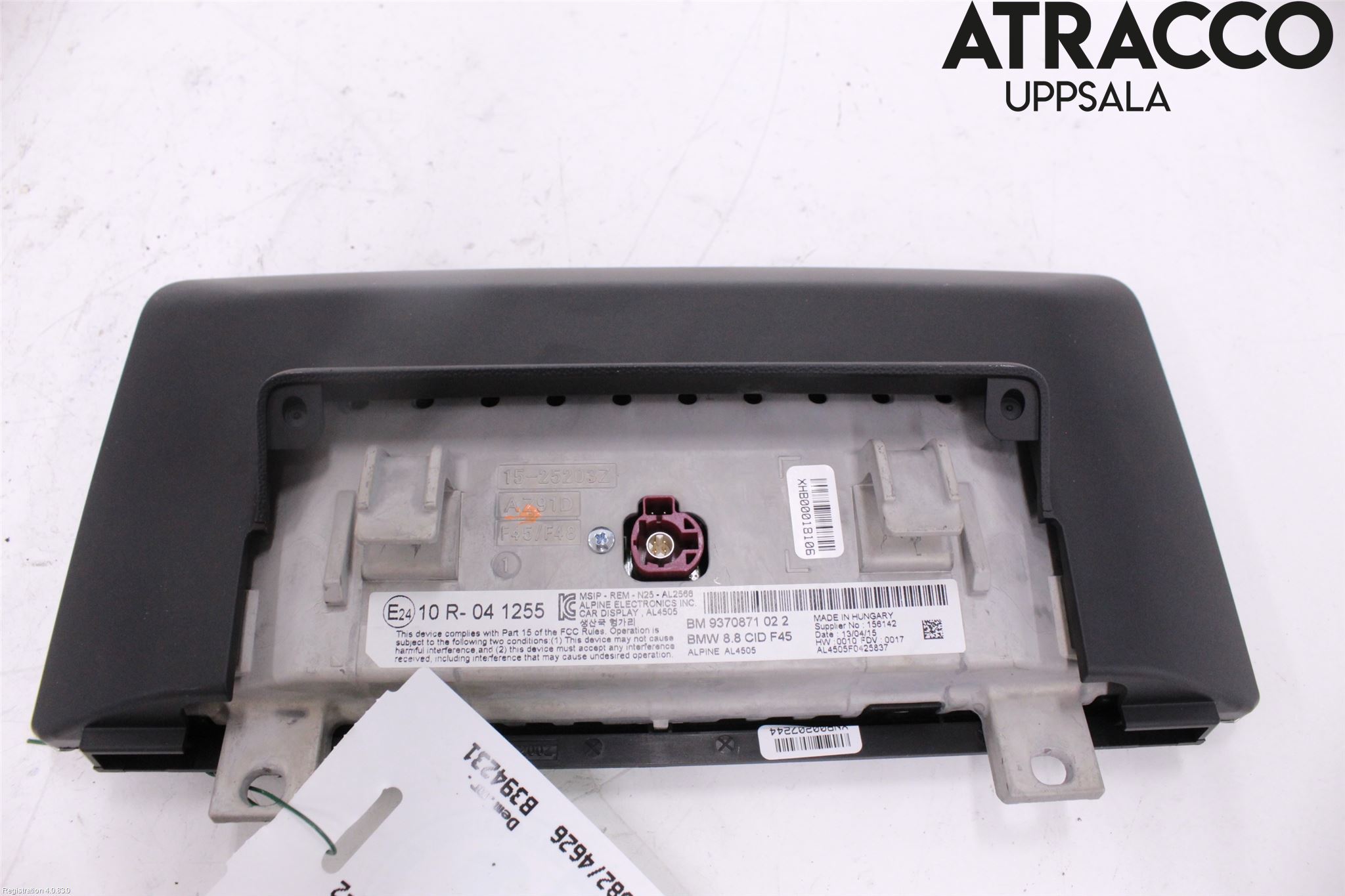 BMW 2 F45 Active Tourer 14-21 Instr Skjerm Dvd-Gps-Ac-Tlf
