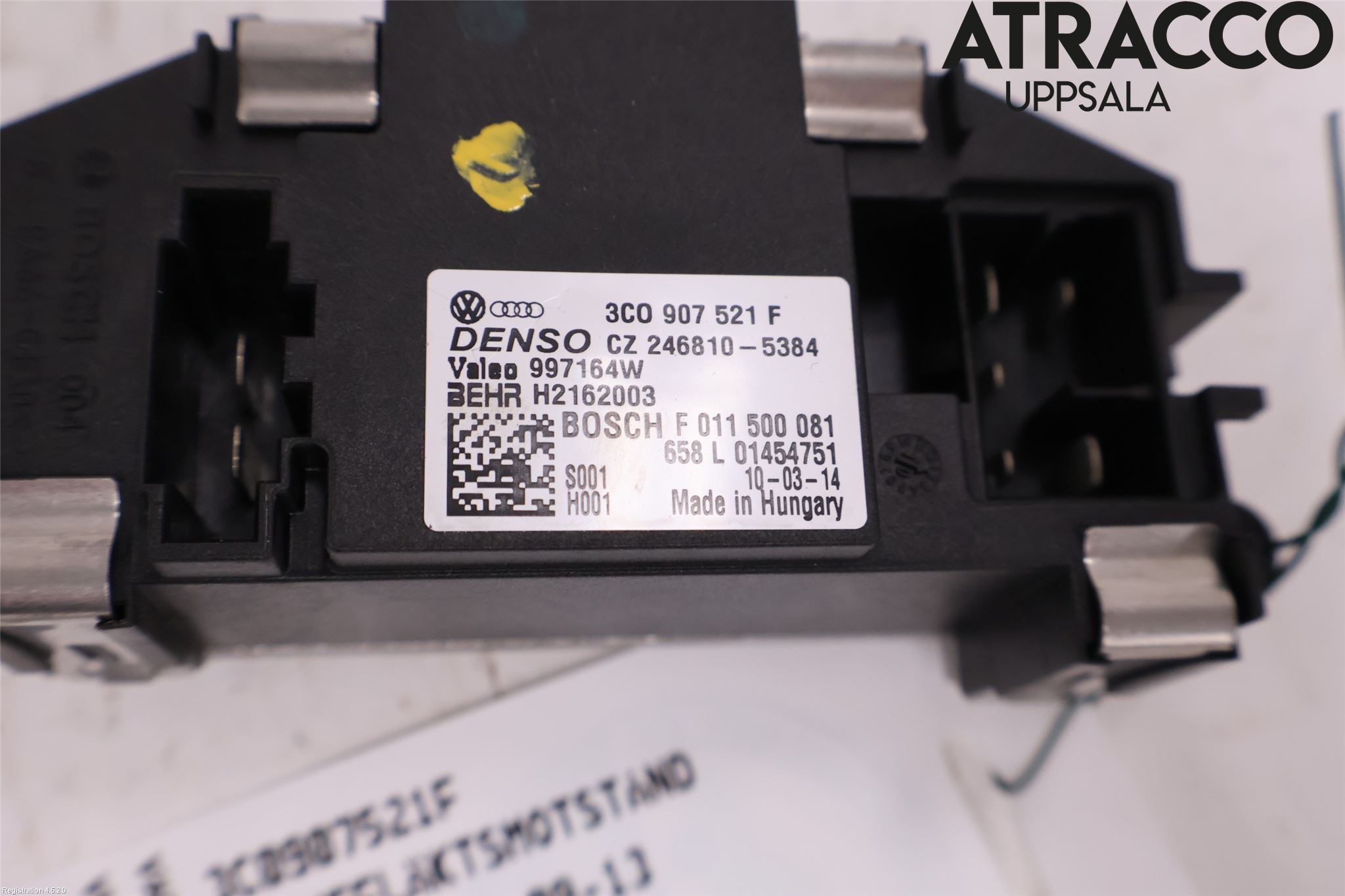 Volkswagen VW GOLF VI 09-13 Varmeapparat Viftemotstand