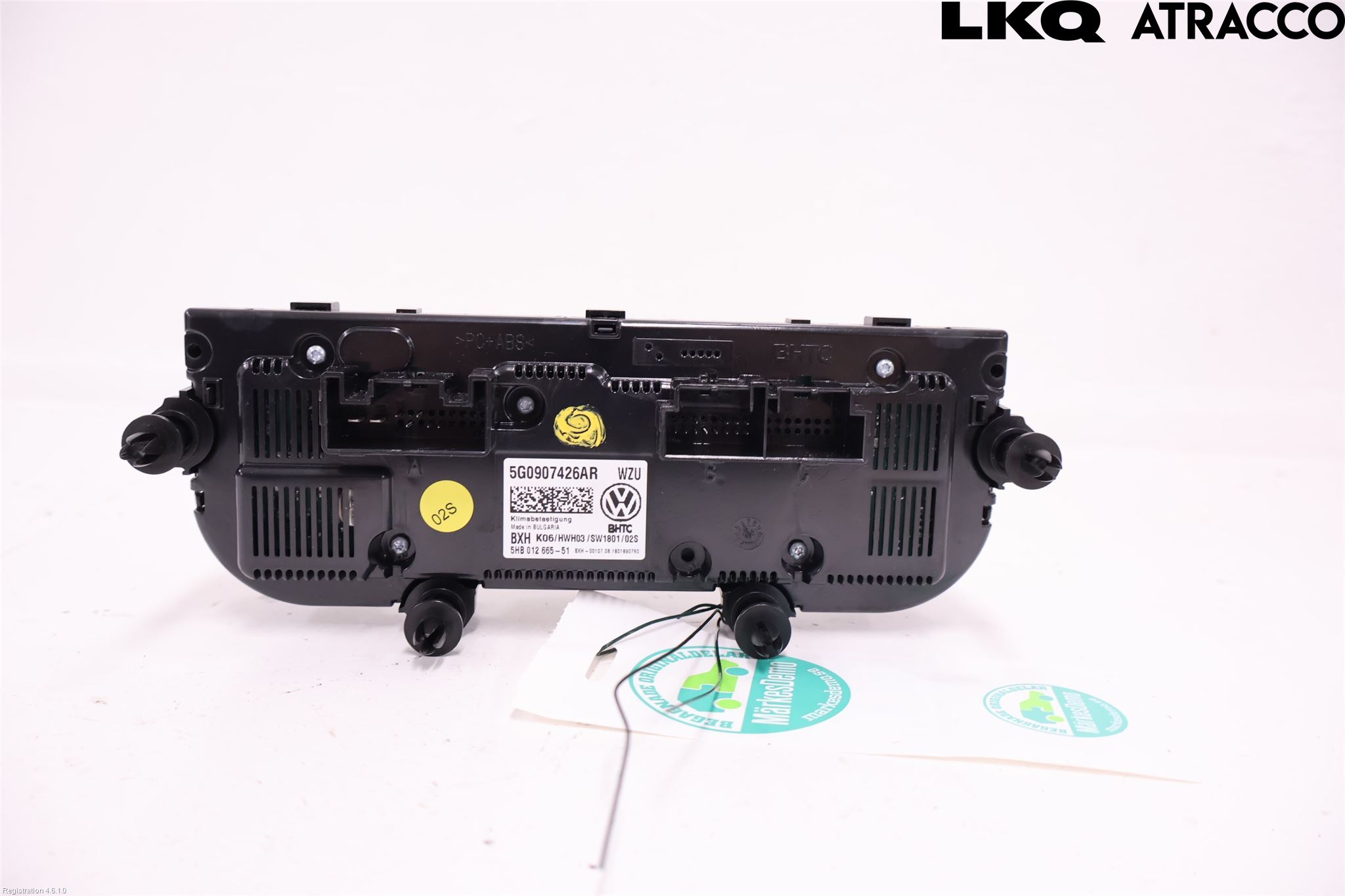 Volkswagen VW GOLF / E-GOLF VII 13-20 Varme Ac Betjening-Display