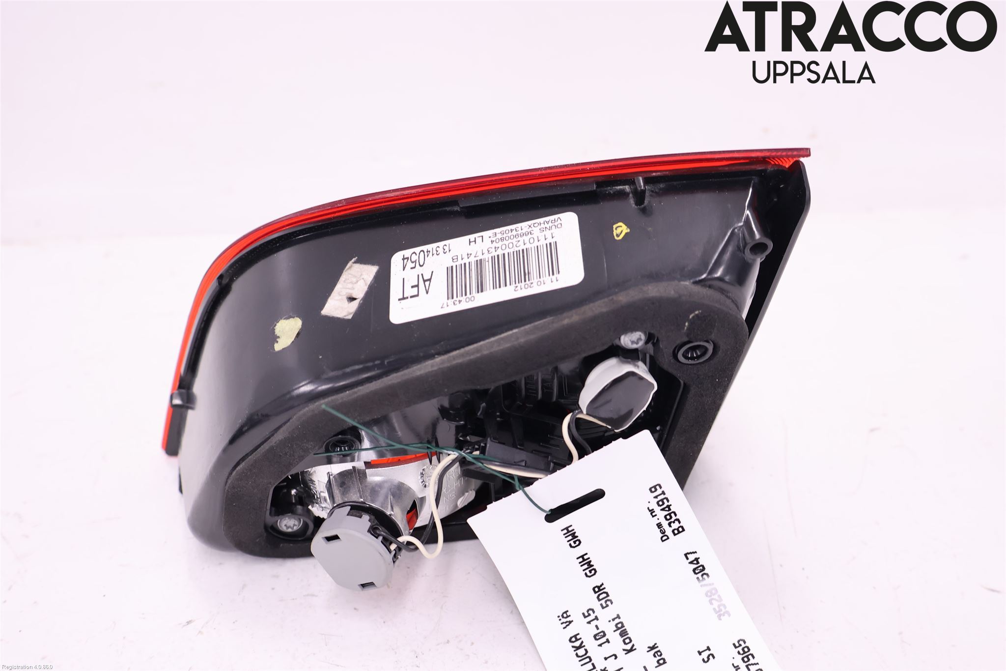 Opel ASTRA J 10-15 Baklykt Venstre  På Luke(Indre