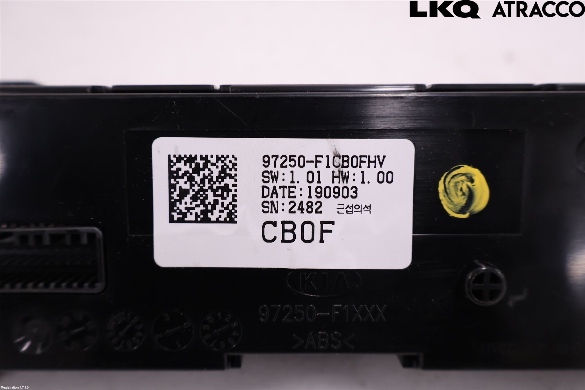Kia SPORTAGE (QL) 16-21 Varme Ac Betjening-Display