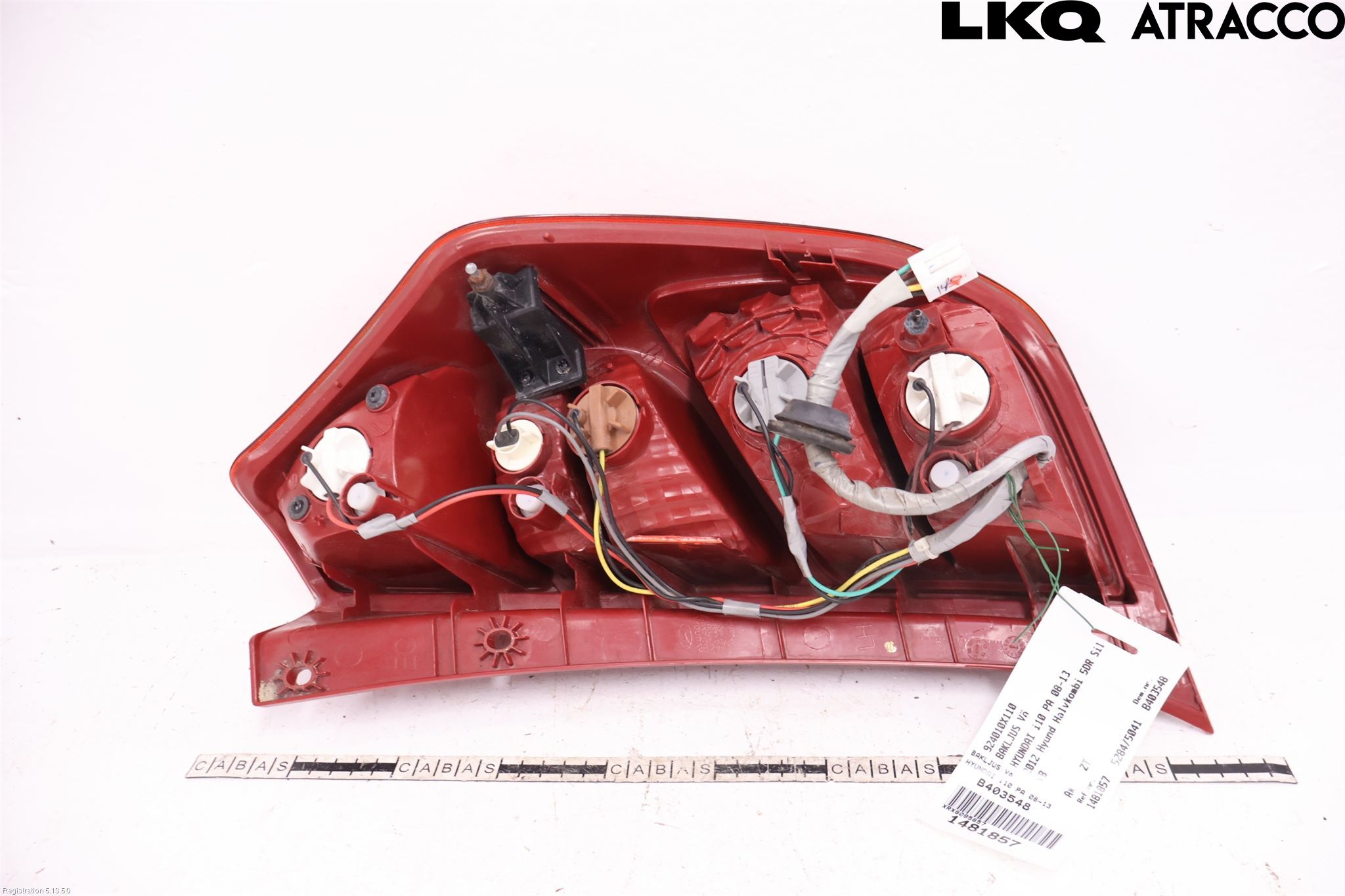 Hyundai i10 PA 08-13 Baklykt Venstre