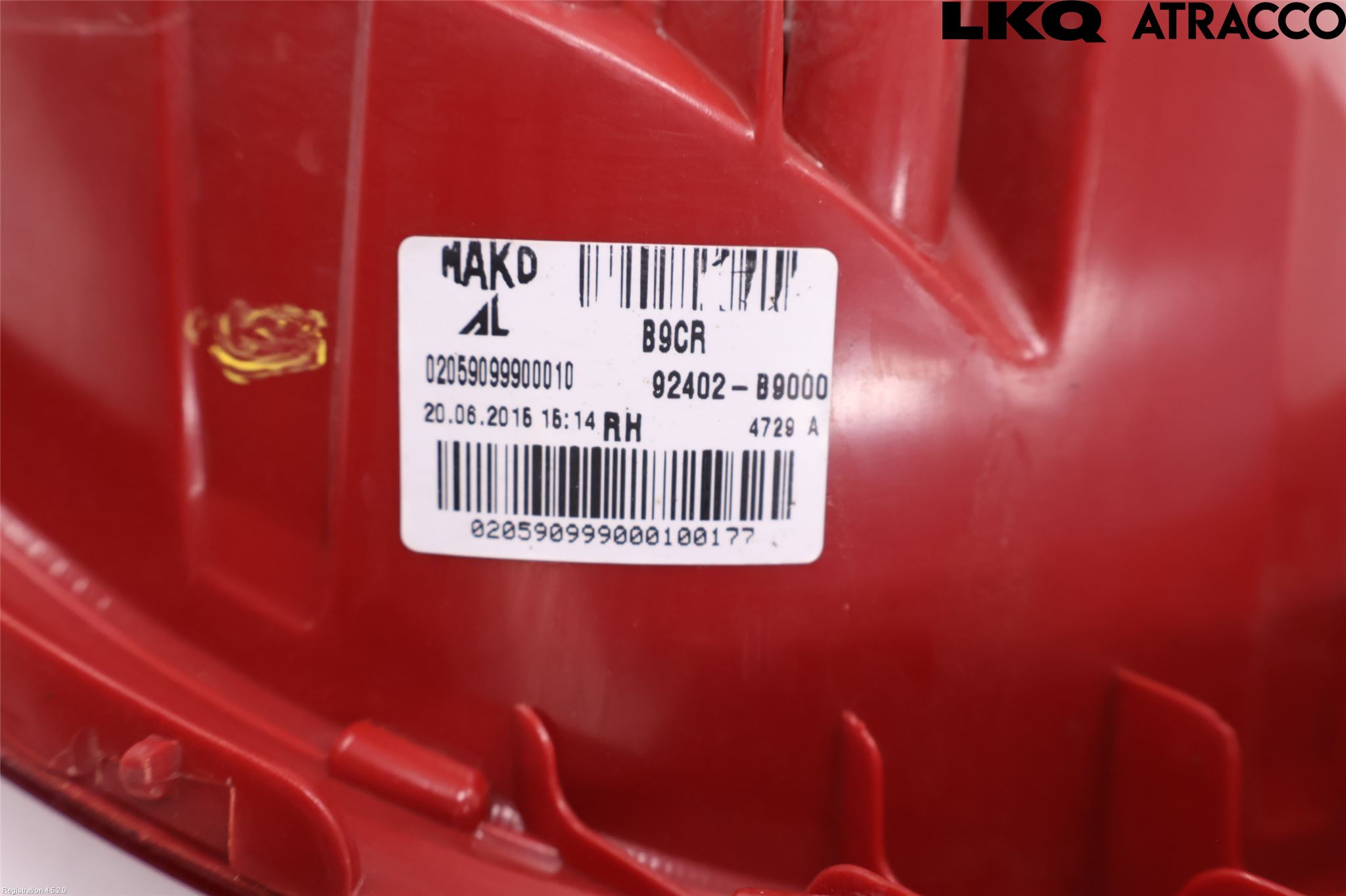 Hyundai i10 BA 14-16 Baklykt Høyre