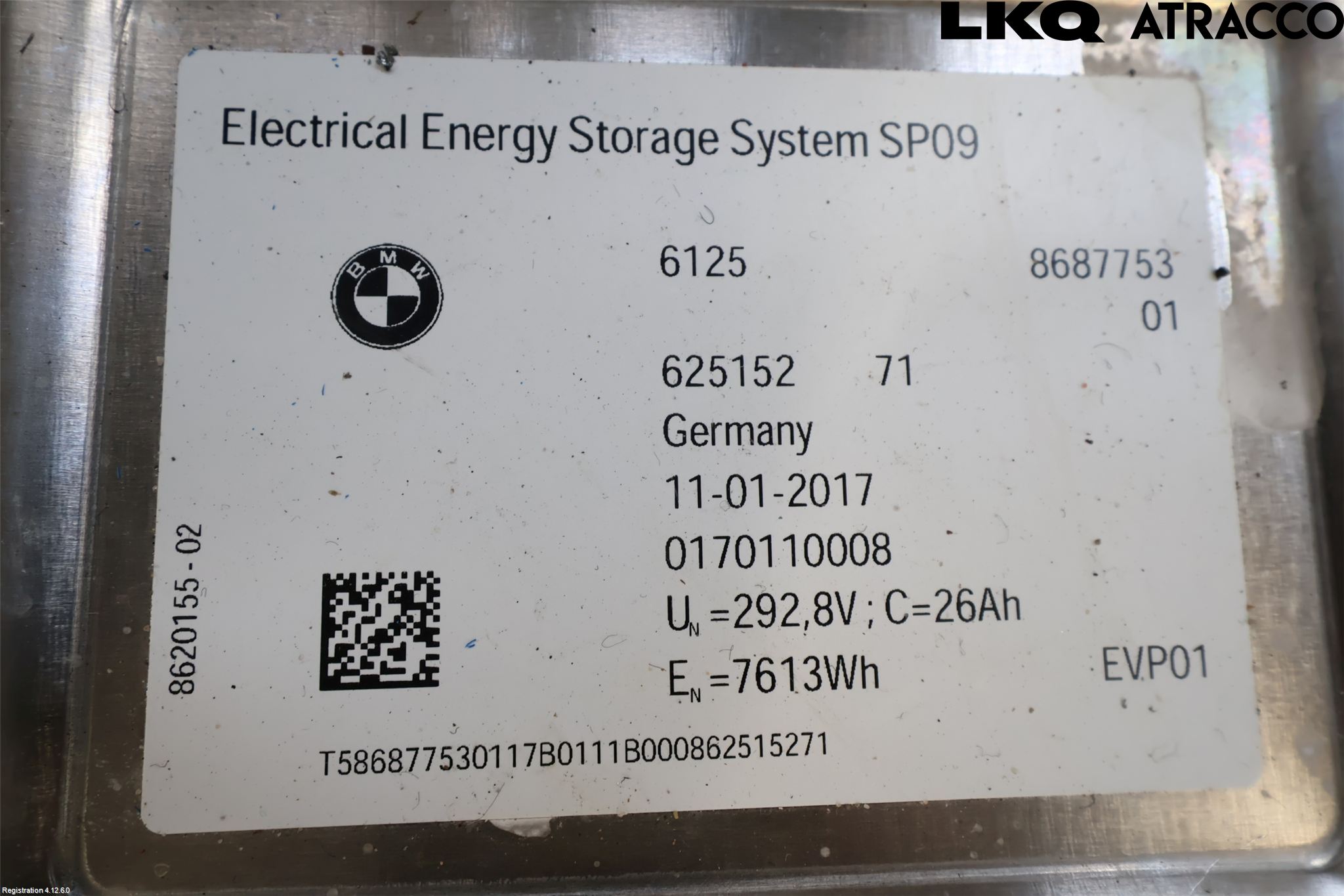 BMW 3 F30/F31/F80 12-19 Hybrid Batteri