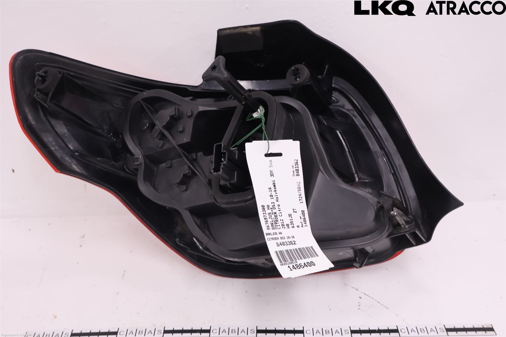 Citroen DS3 Baklykt Høyre