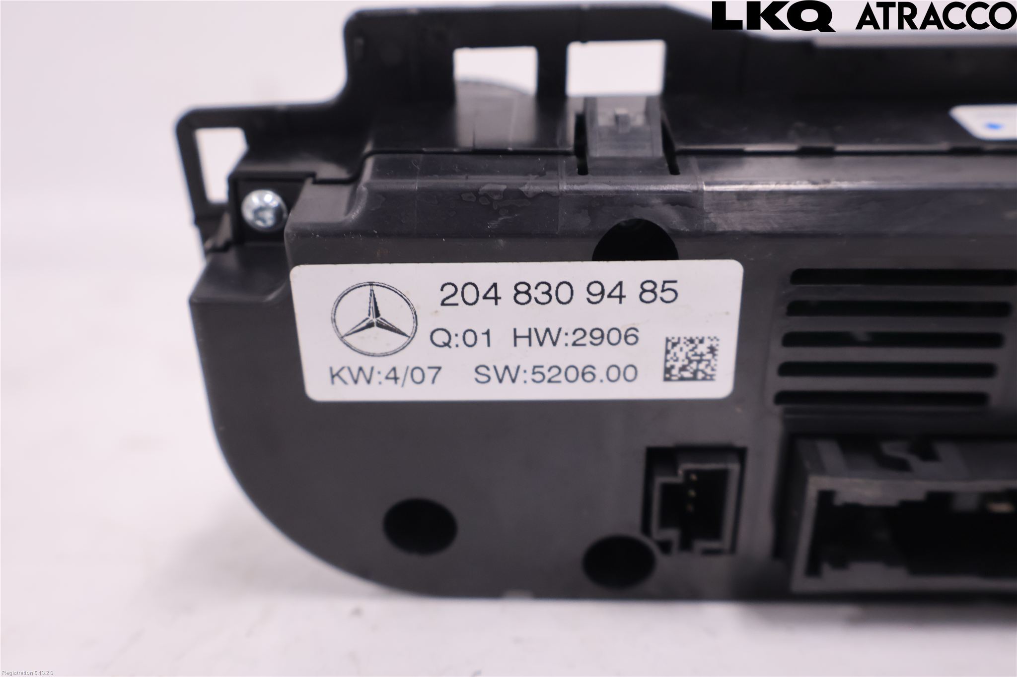 Mercedes-Benz MB C-KLASS (W204) 07-15 Varme Ac Betjening-Display