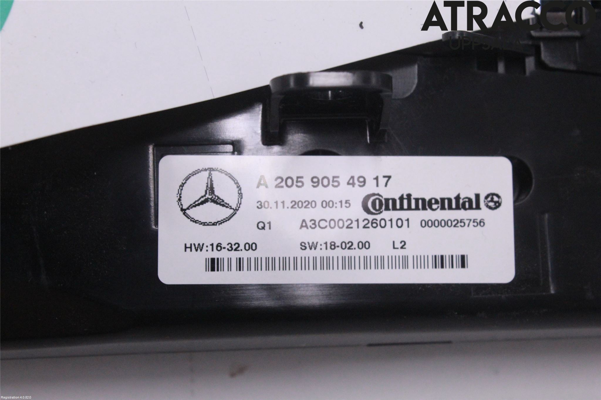 Mercedes-Benz MB EQC (N293) 20- Varme Ac Betjening-Display