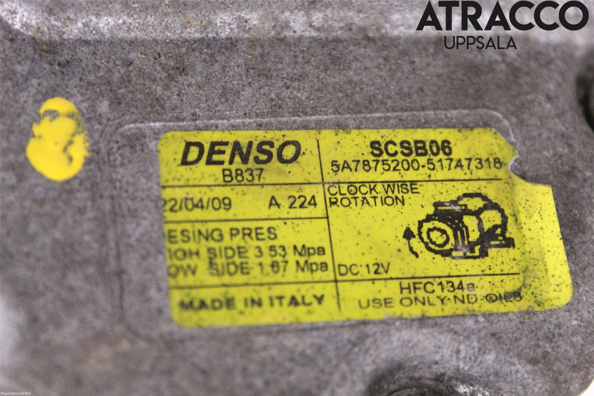 Fiat PANDA 04-11 Varme Ac Kompressor