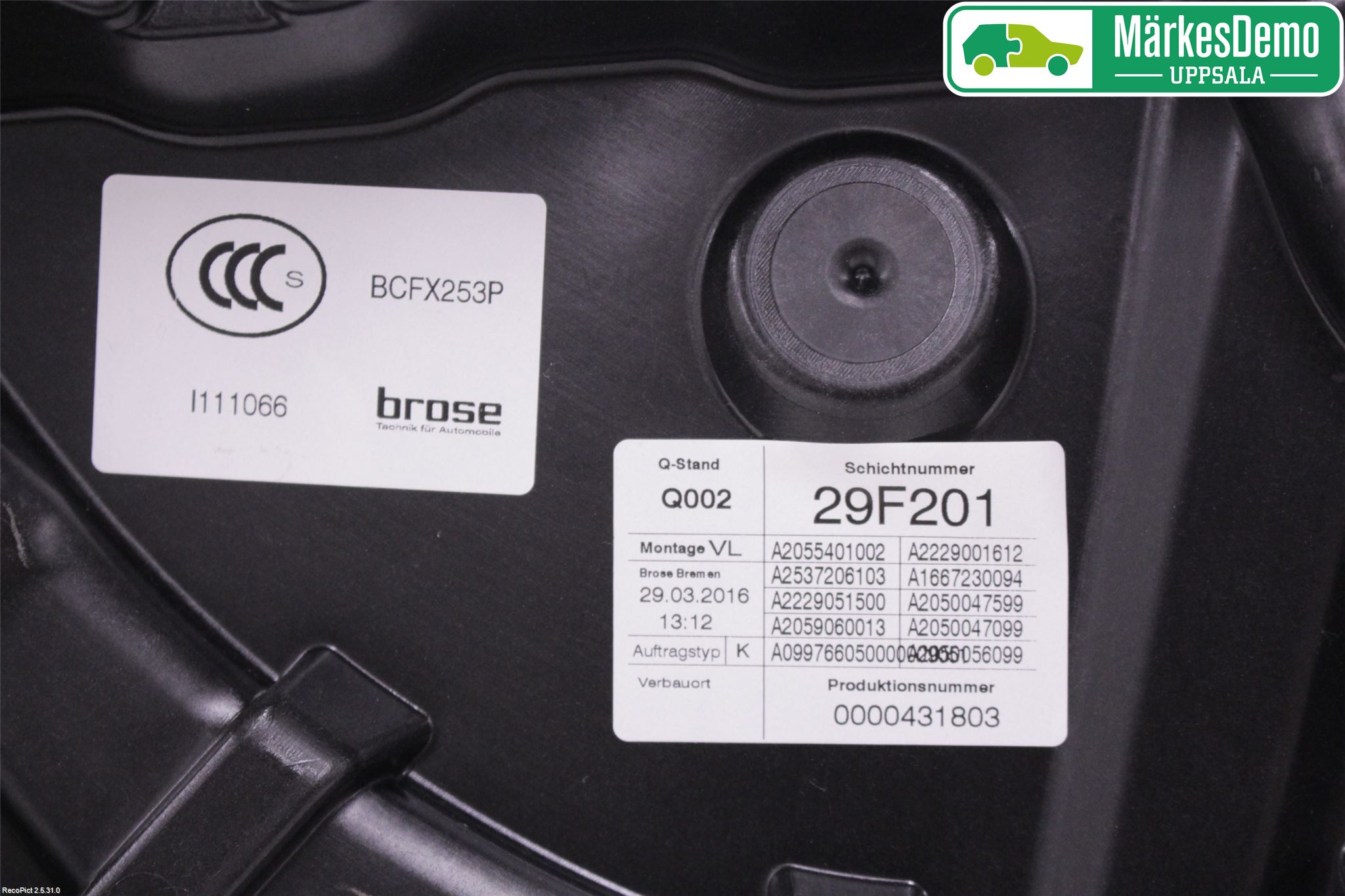 Mercedes-Benz MB GLC-KLASS (X253/C253) 15-22 Vindusheis El Komp