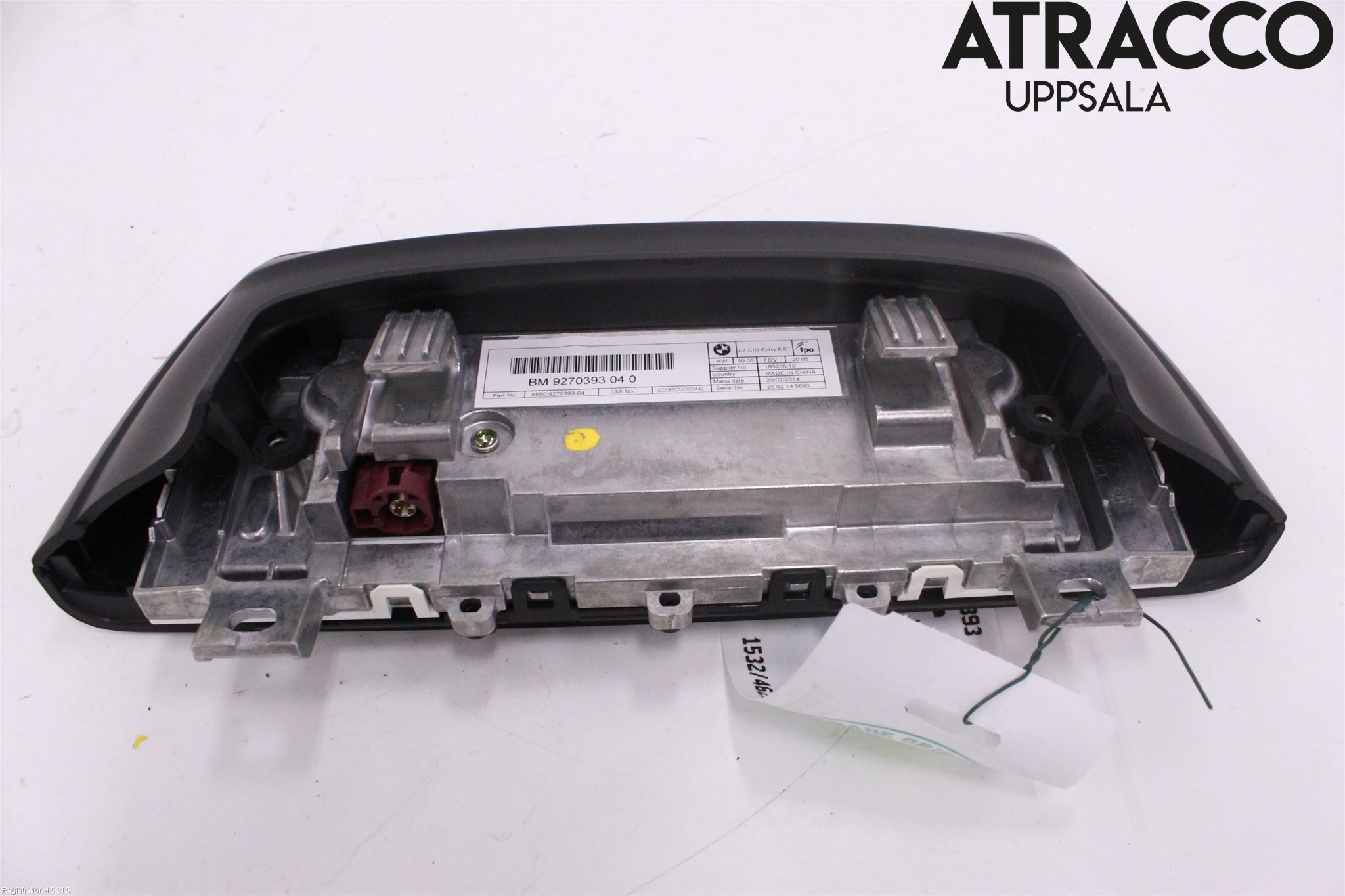 BMW 3 GT F34 13-19 Instr Skjerm Dvd-Gps-Ac-Tlf
