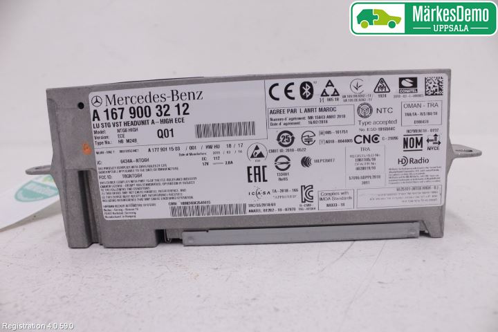 Mercedes-Benz MB A-KLASS (W177) 18- Stereo Forsterker