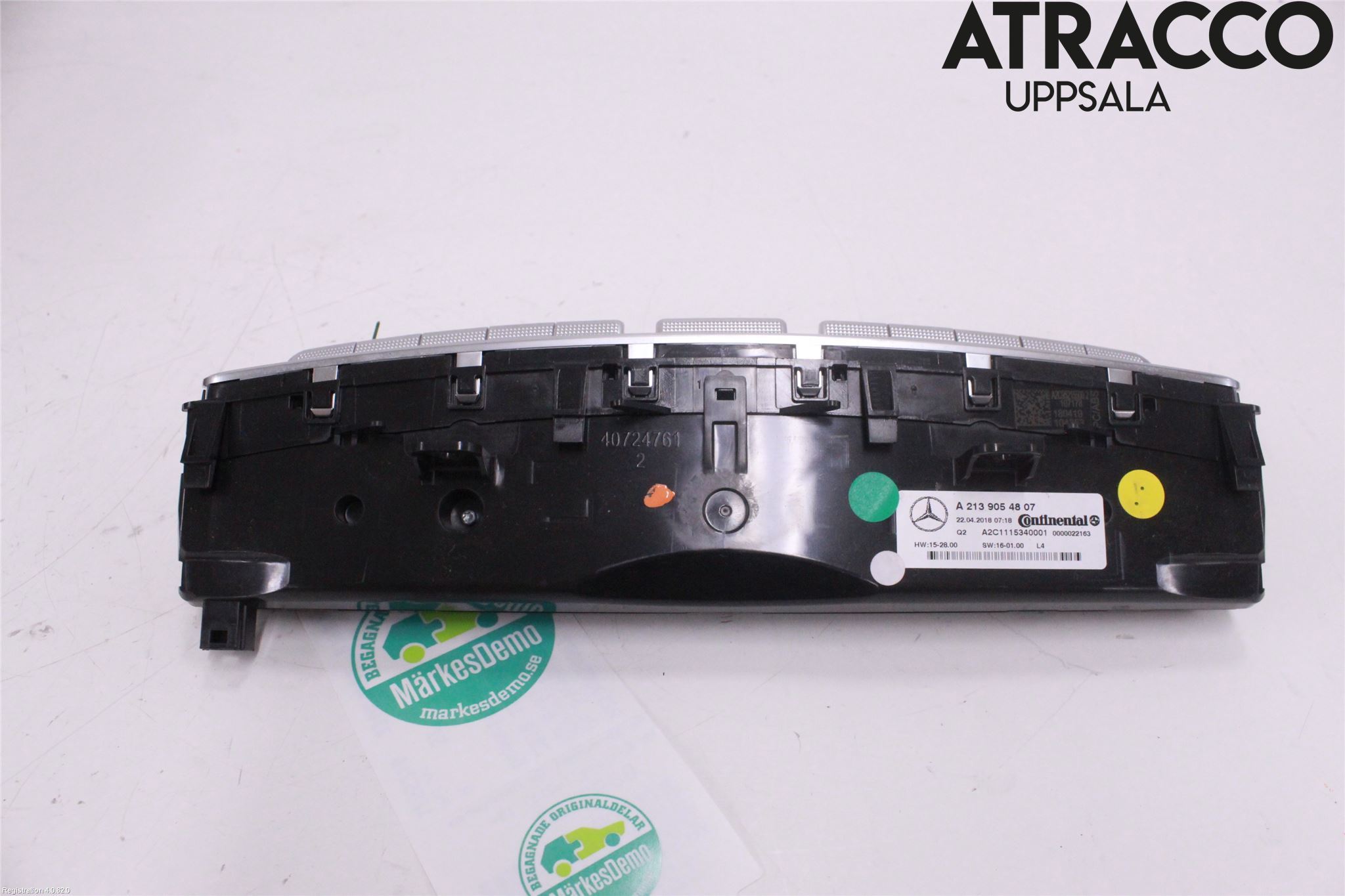 Mercedes-Benz MB E-KLASS (W213) 16-23 Varme Ac Betjening-Display