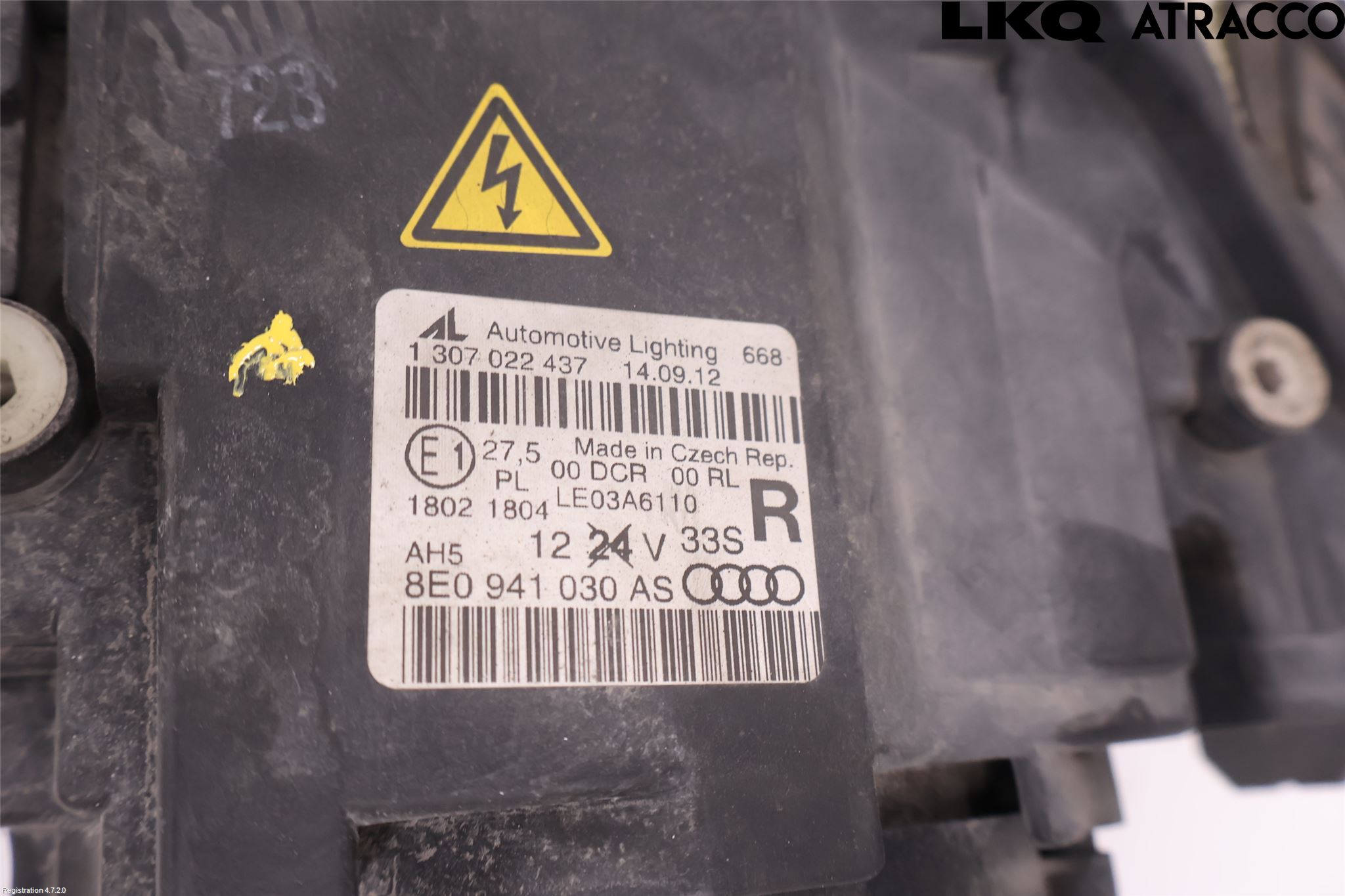 Audi A4/S4 05-07 Frontlykt Høyre