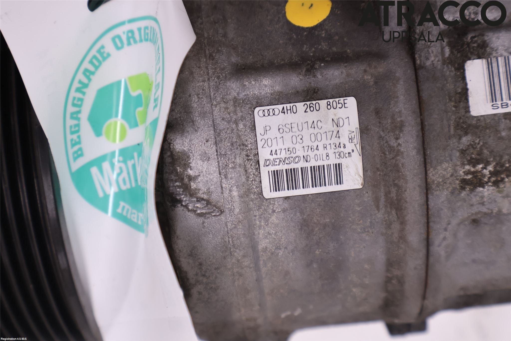Audi A8/S8 4H 10-17 Varme Ac Kompressor