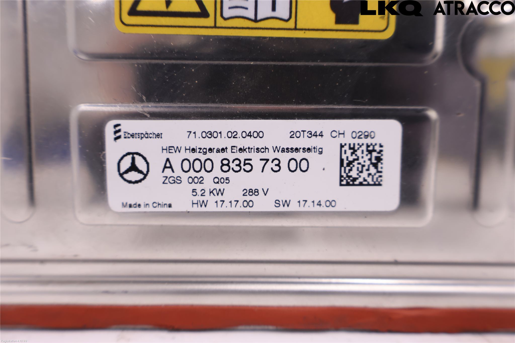 Mercedes-Benz MB EQC (N293) 20- Varmekammer - Veksler