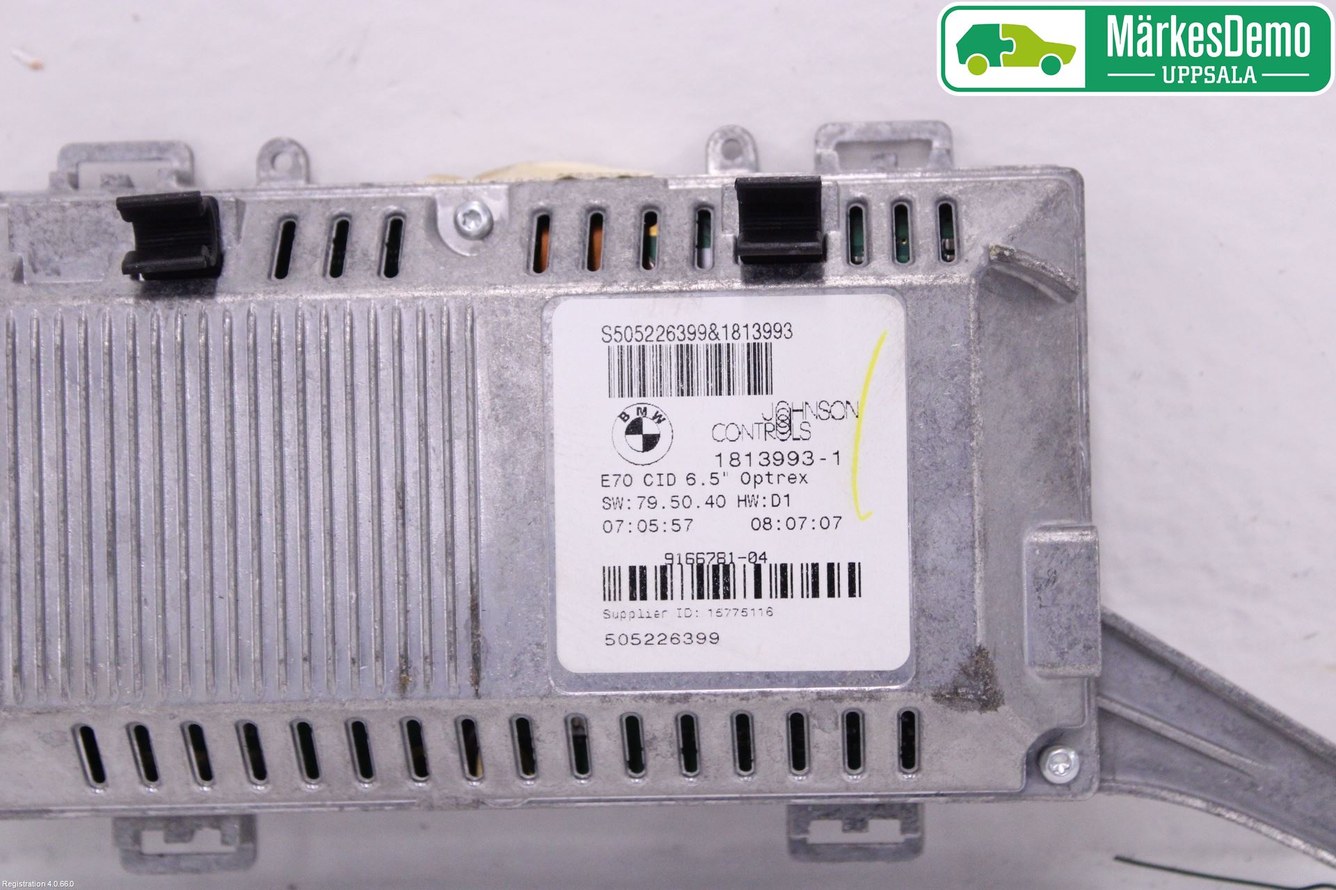 BMW X6 E71/E72   08-14 Instr Skjerm Dvd-Gps-Ac-Tlf